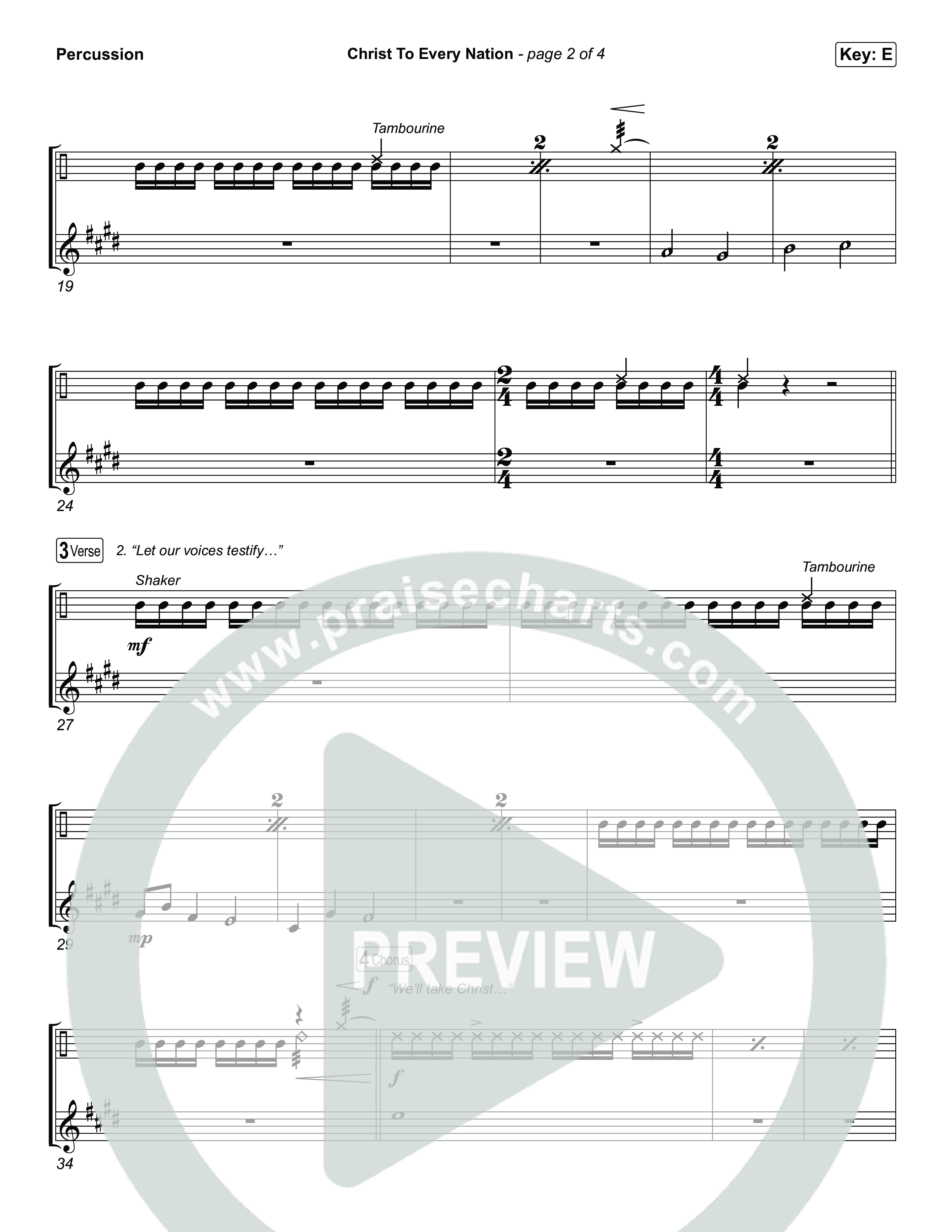 Christ To Every Nation Percussion (Stillcreek)