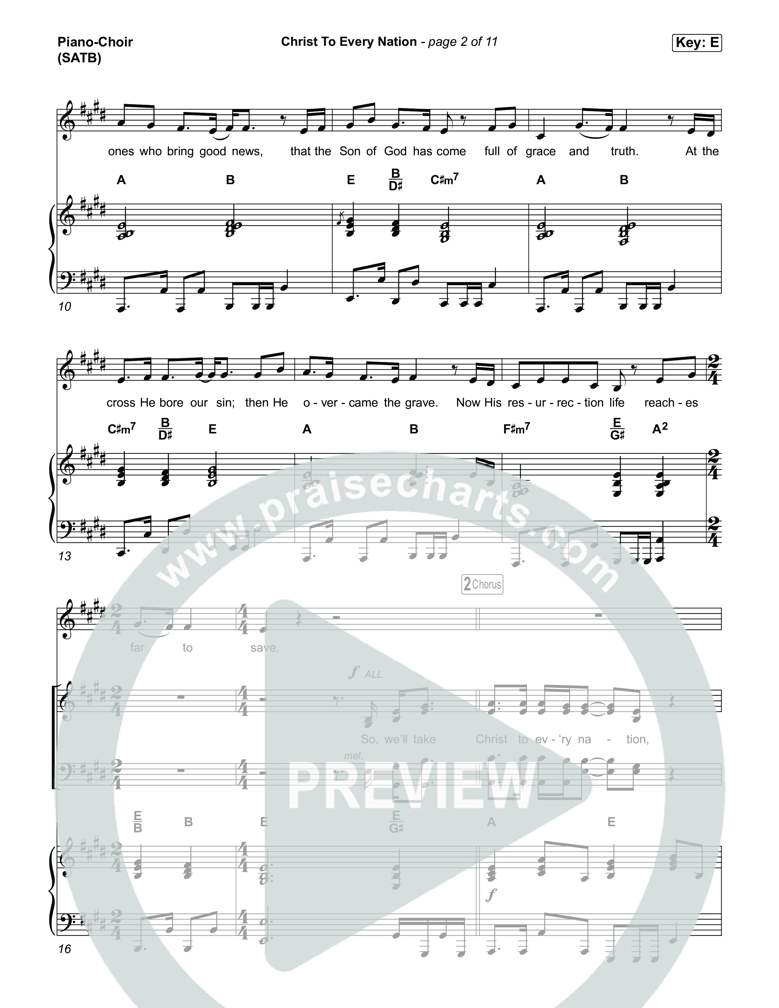 Christ To Every Nation Piano/Choir (SATB) (Stillcreek)