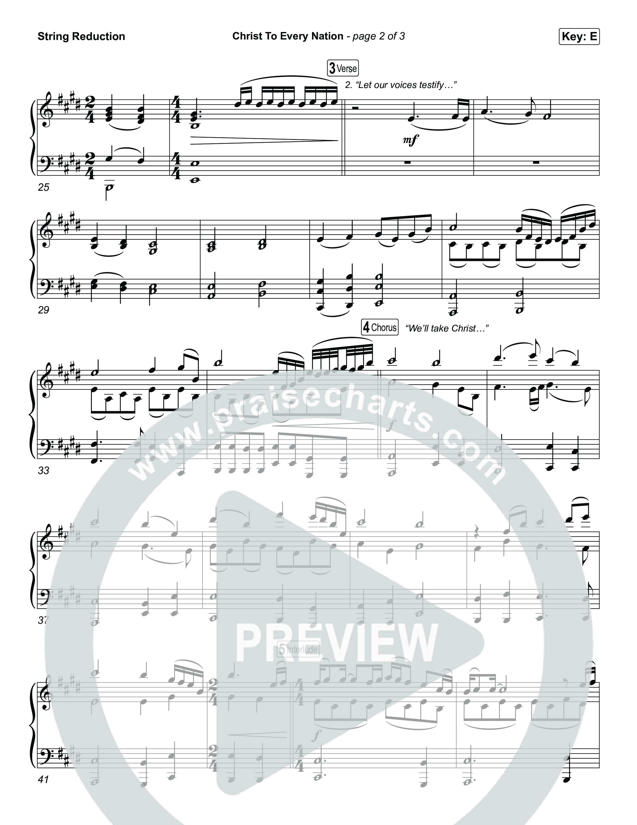 Christ To Every Nation String Reduction (Stillcreek)