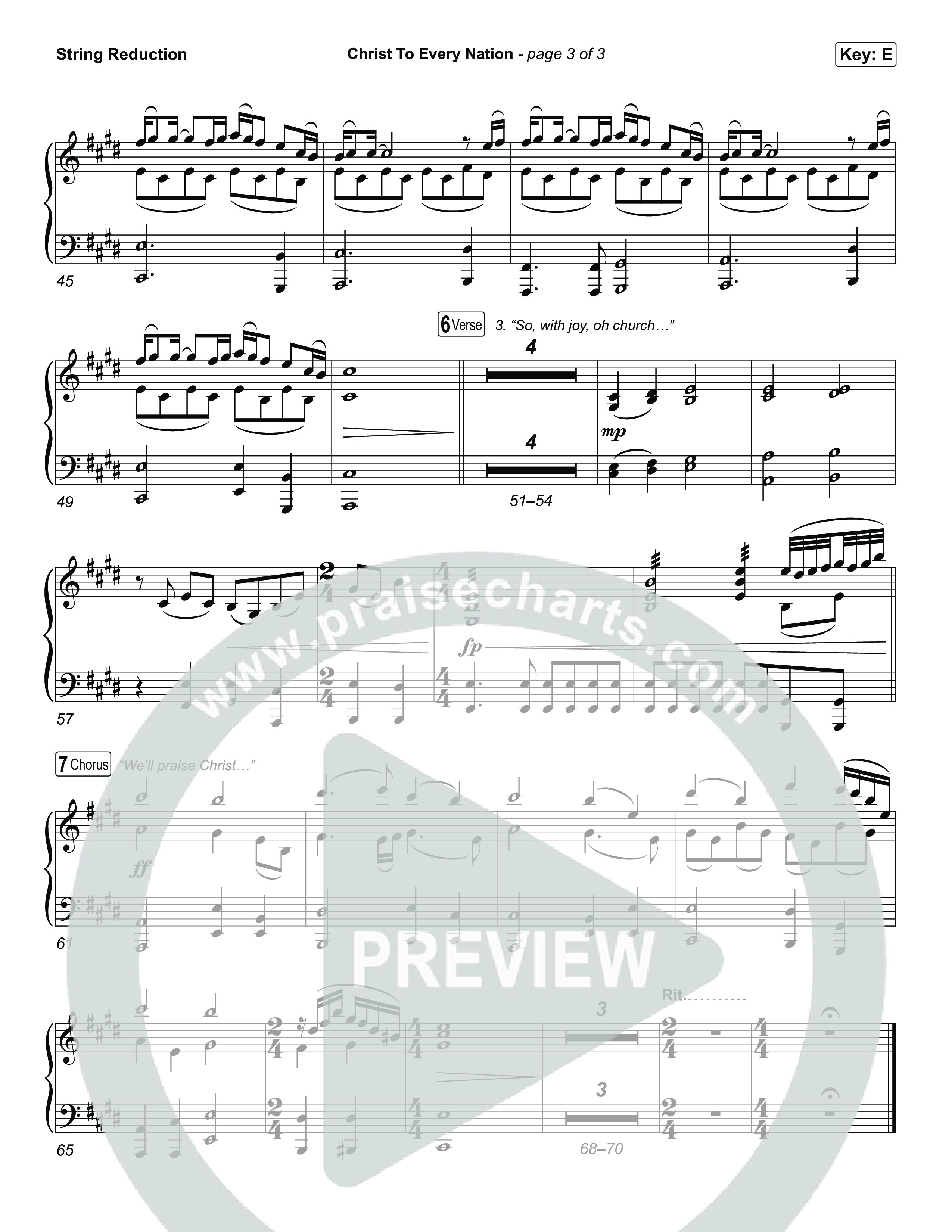 Christ To Every Nation String Reduction (Stillcreek)