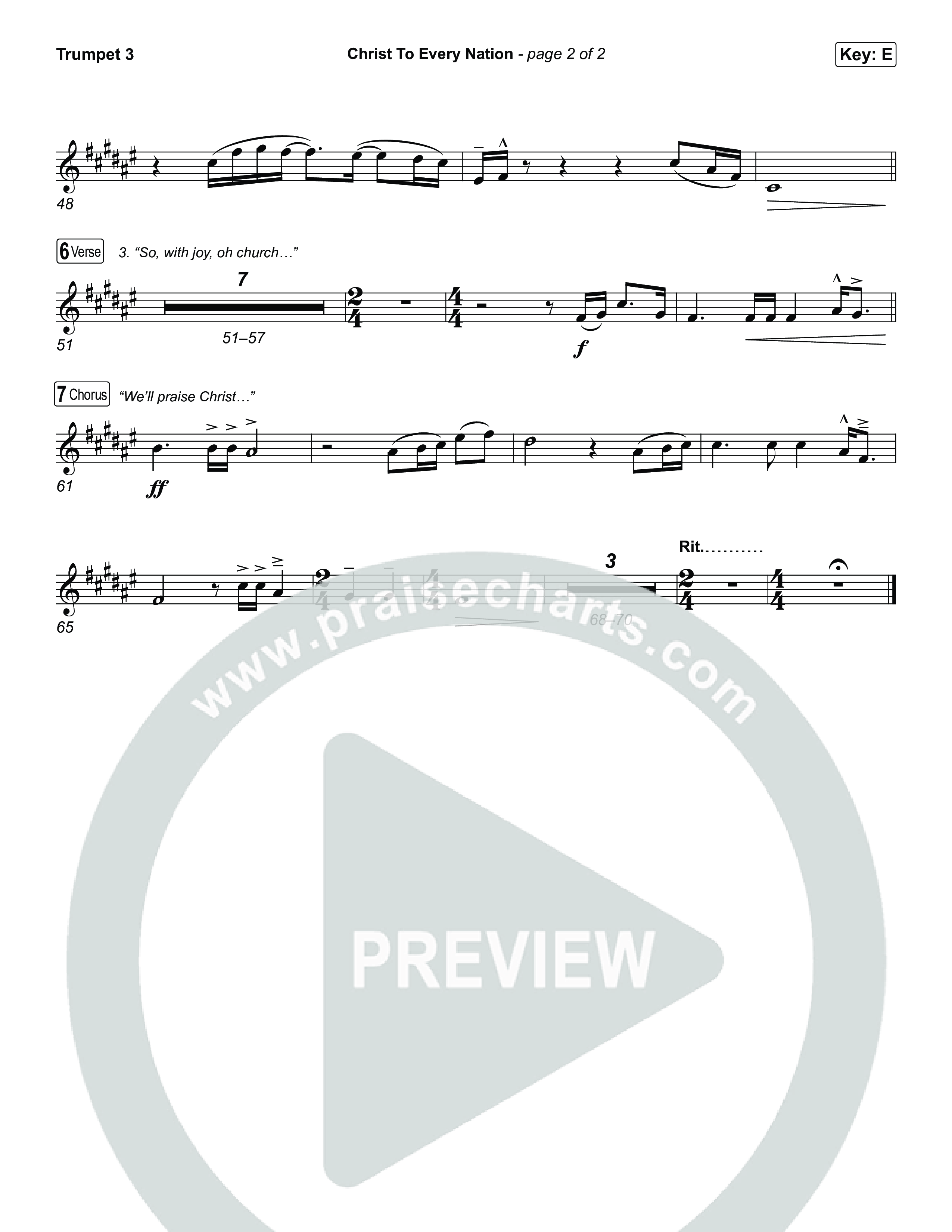 Christ To Every Nation Trumpet 3 (Stillcreek)