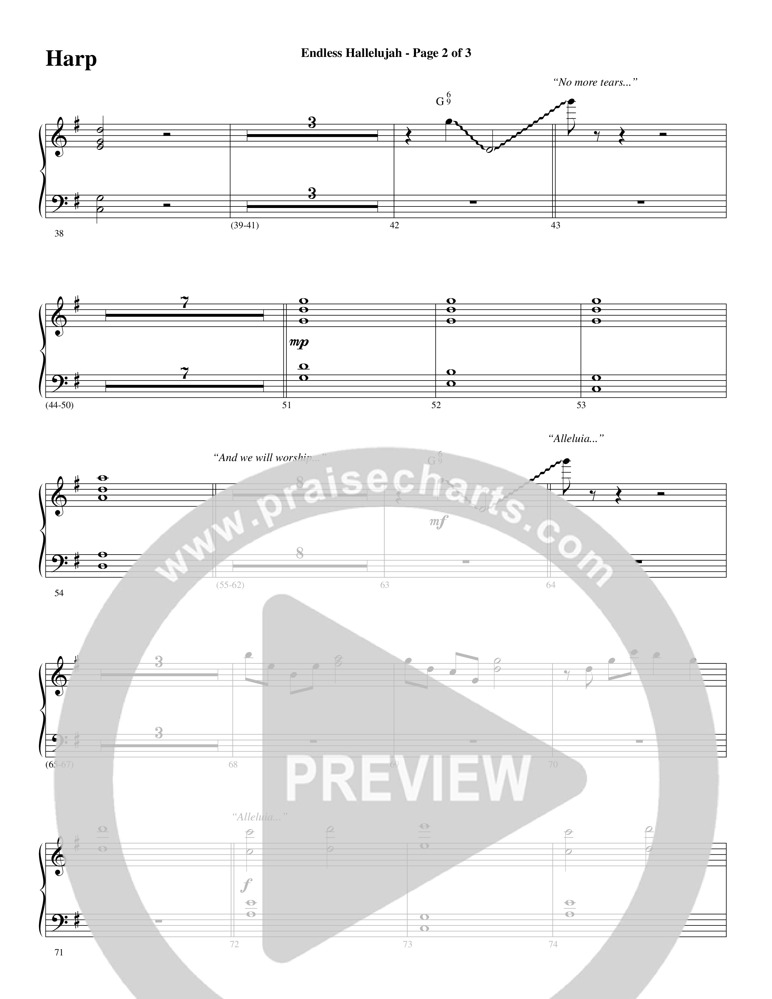 Endless Hallelujah (Choral Anthem SATB) Harp (Word Music Choral / Arr. Russell Mauldin)