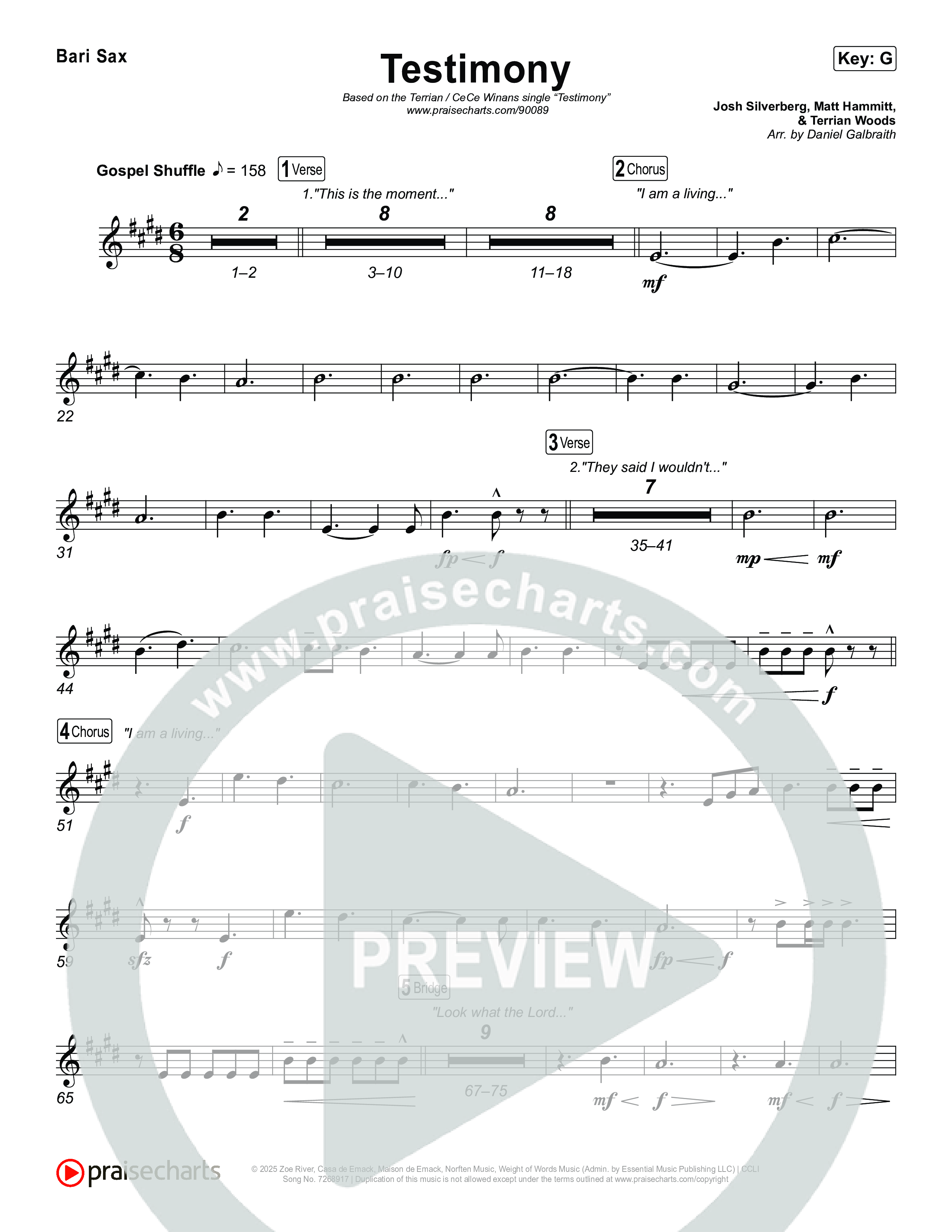 Testimony Bari Sax (Terrian / CeCe Winans)