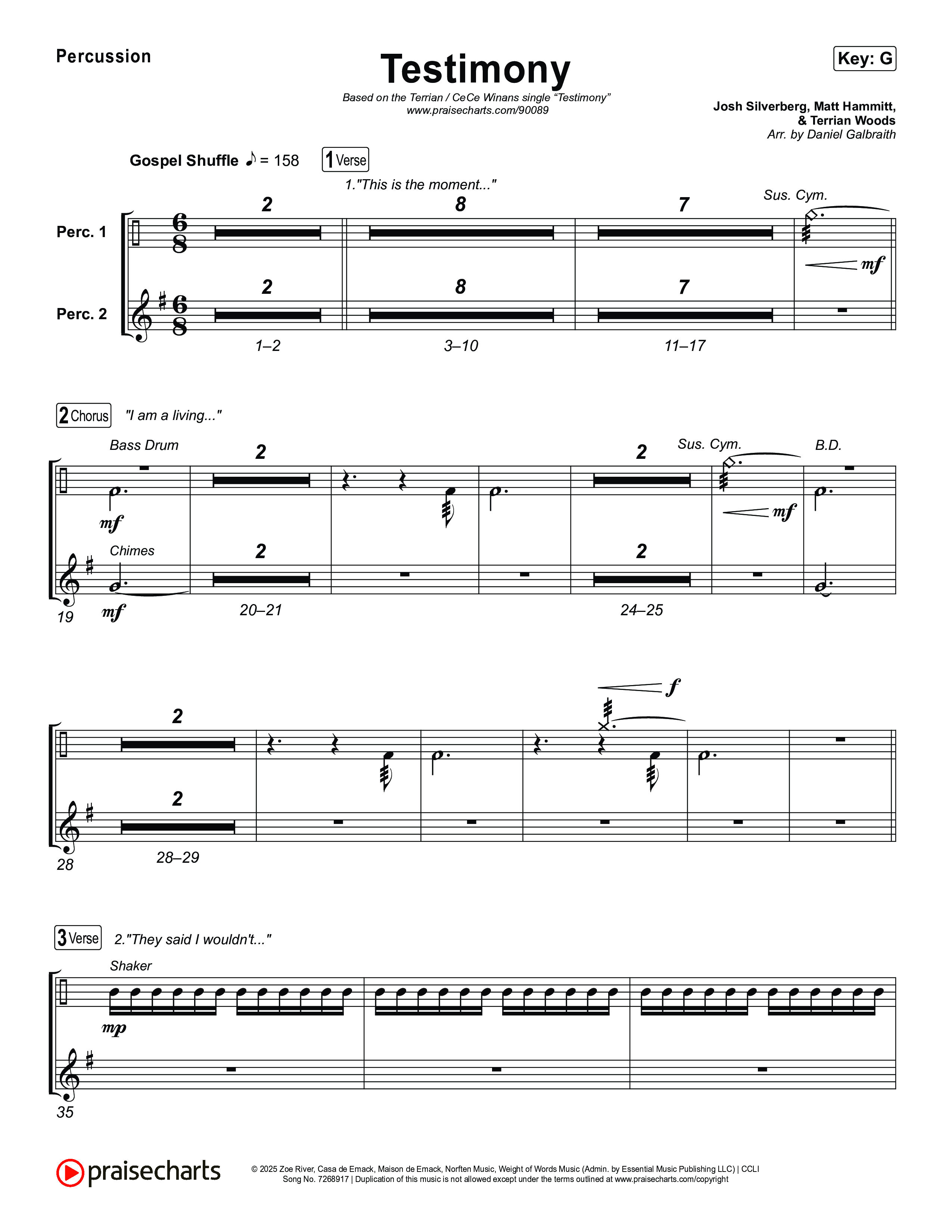 Testimony Percussion (Terrian / CeCe Winans)