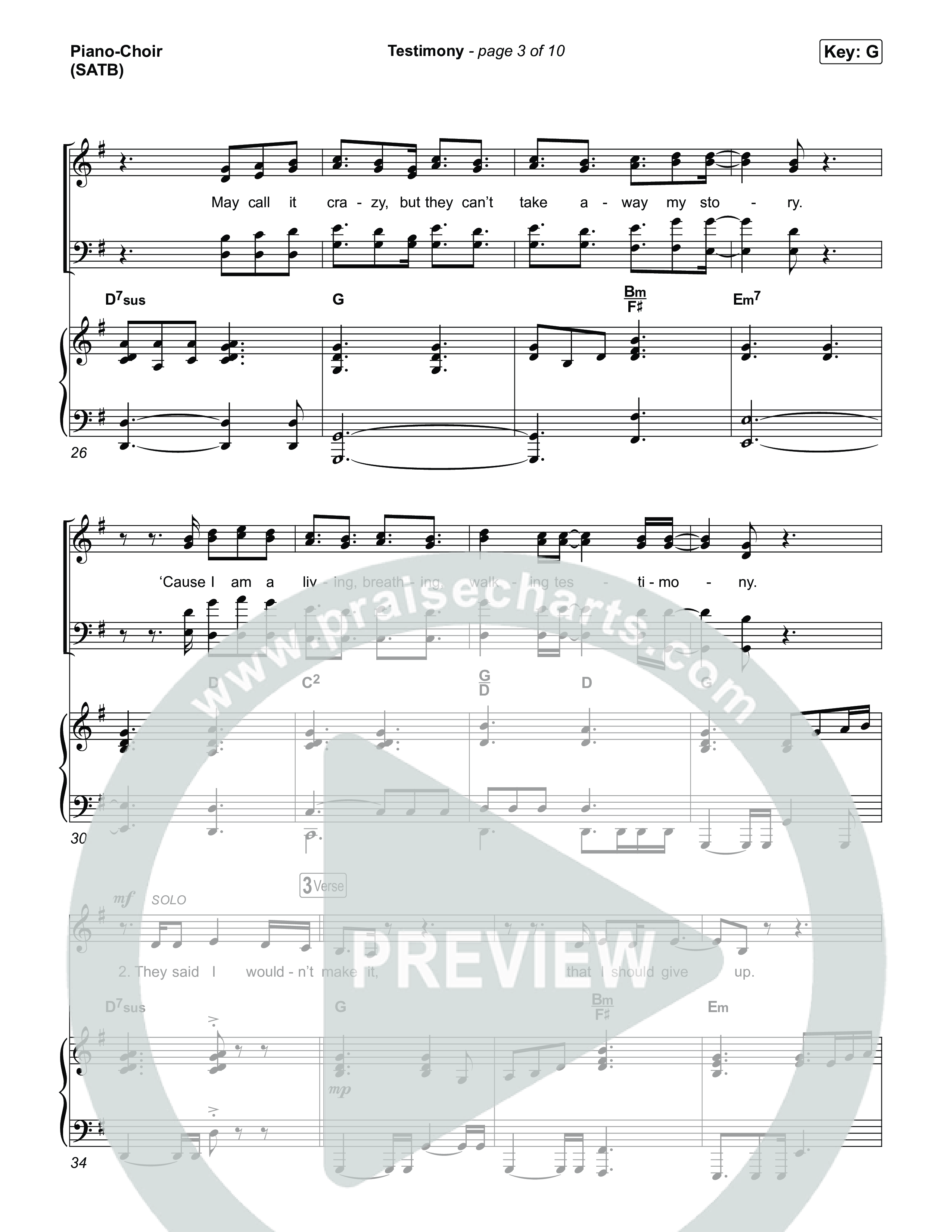 Testimony Piano/Vocal Pack (Terrian / CeCe Winans)