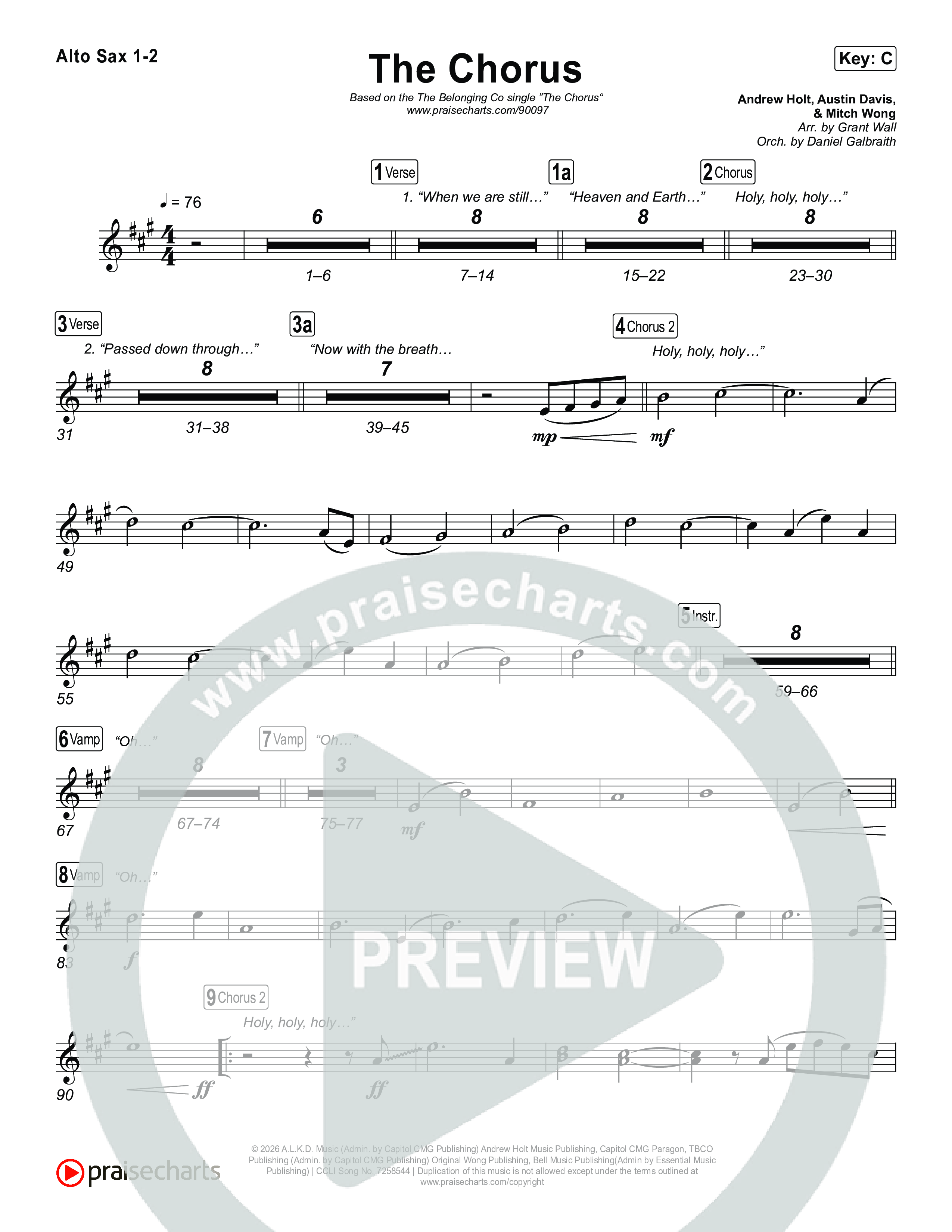 The Chorus Sax Pack (The Belonging Co)