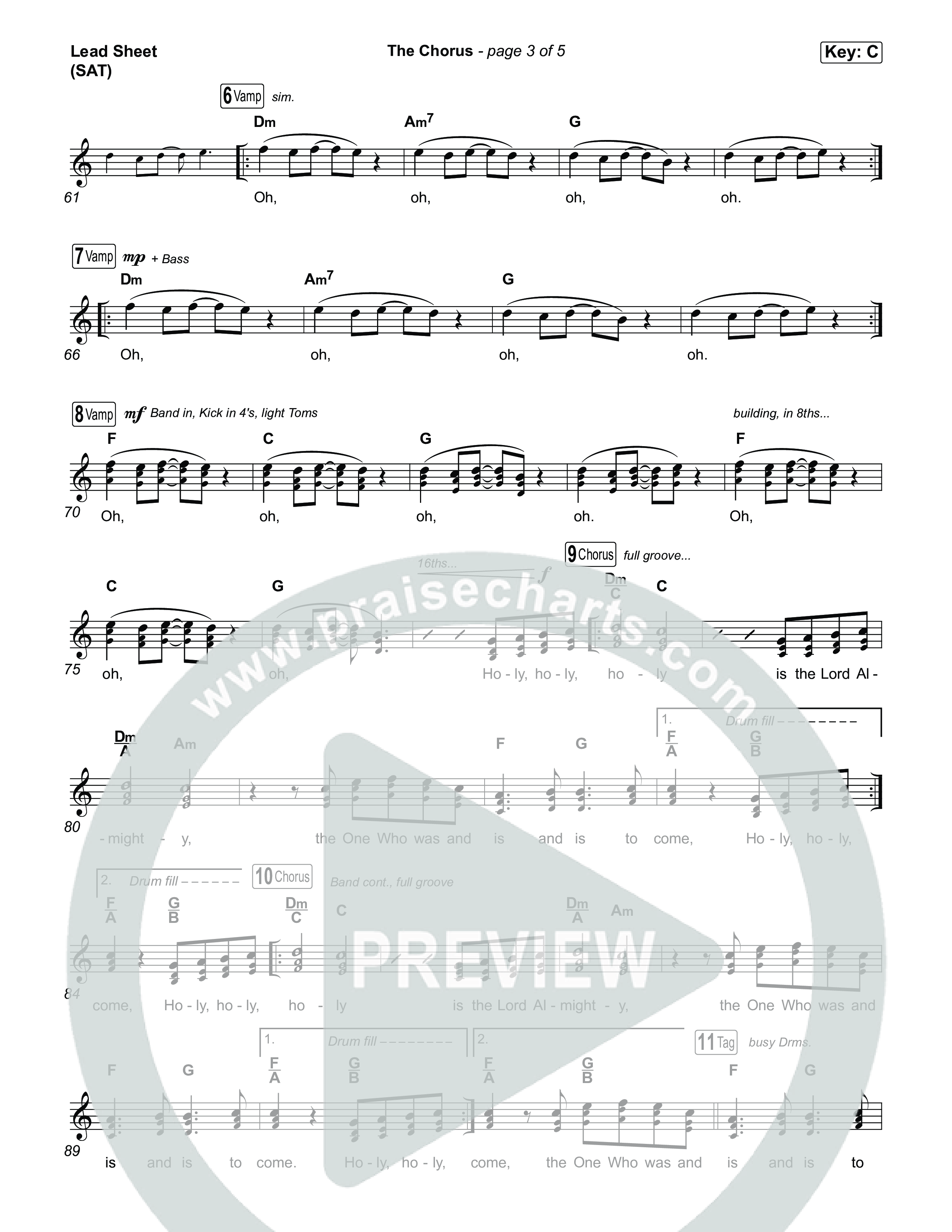 The Chorus Lead Sheet (SAT) (The Belonging Co)