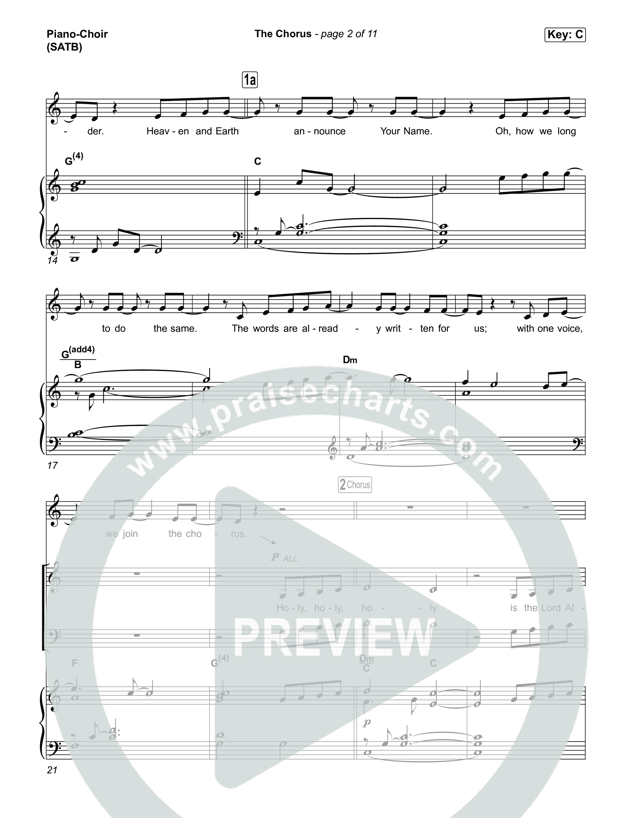 The Chorus Piano/Vocal Pack (The Belonging Co)