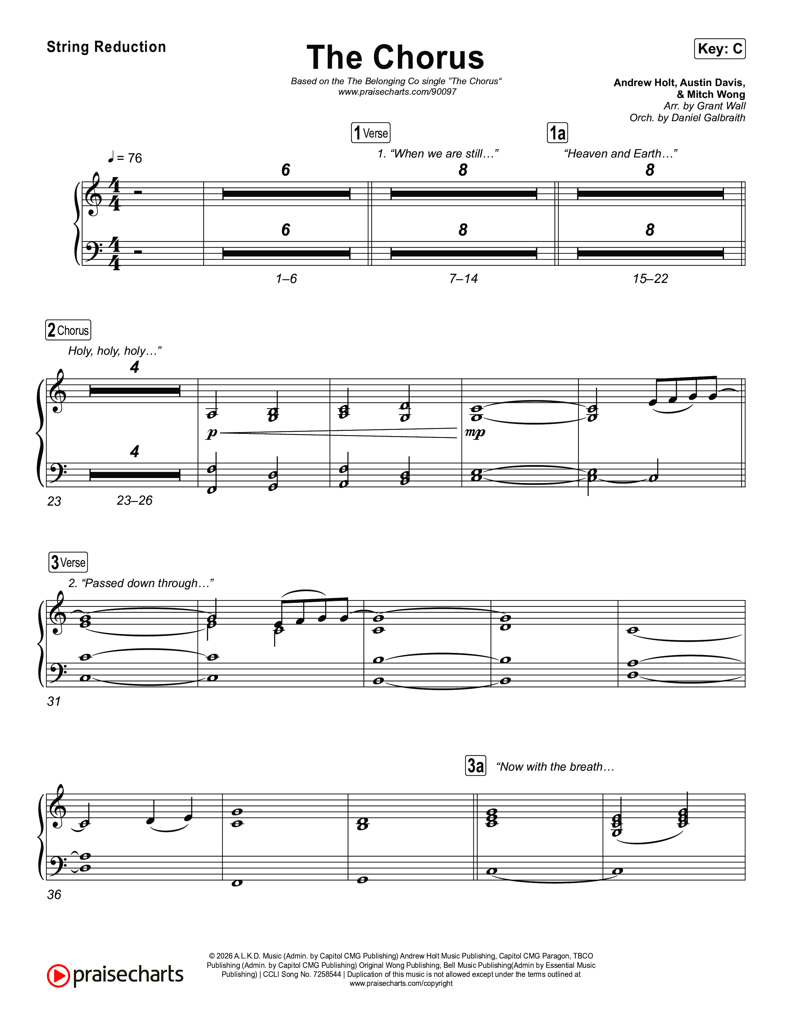 The Chorus String Reduction (The Belonging Co)