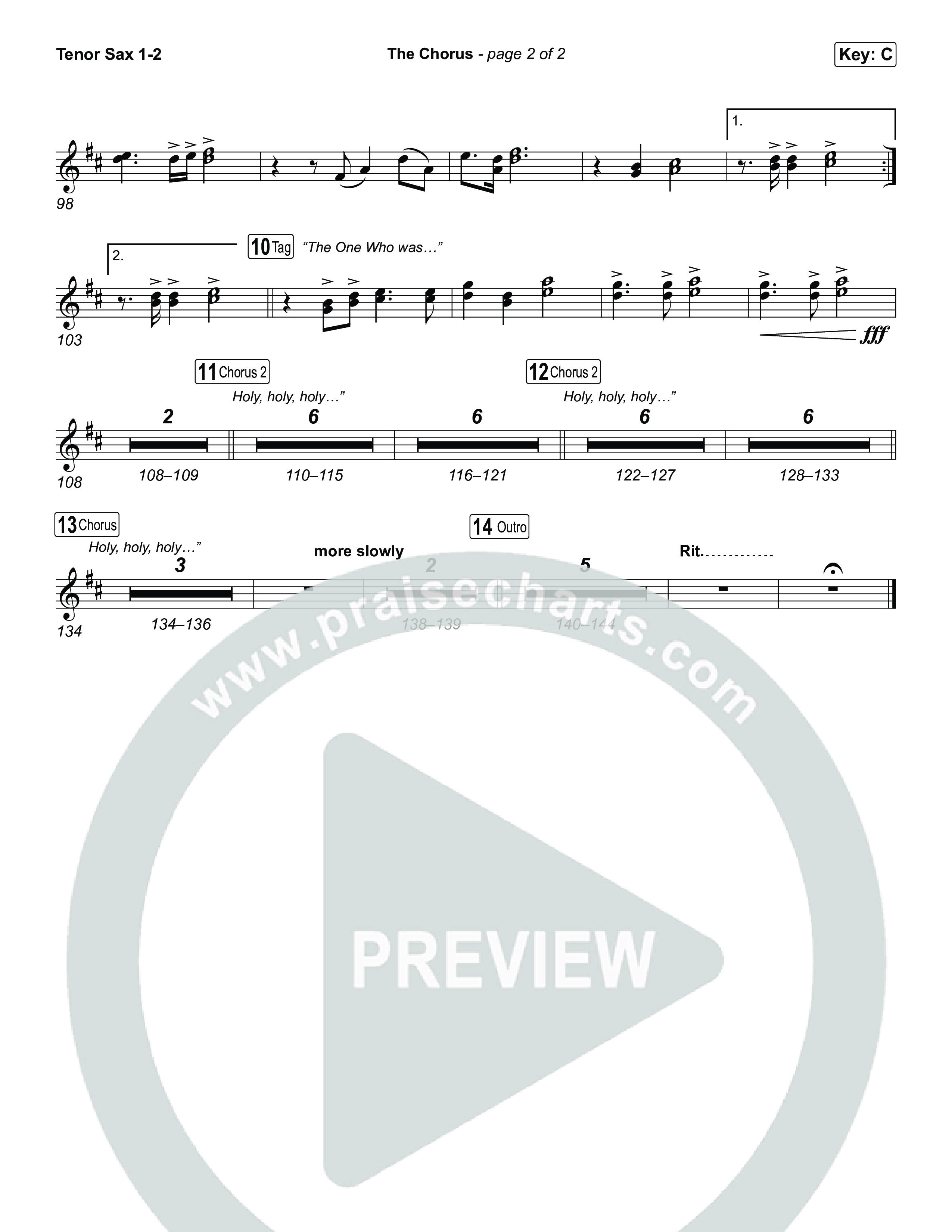 The Chorus Tenor Sax 1,2 (The Belonging Co)