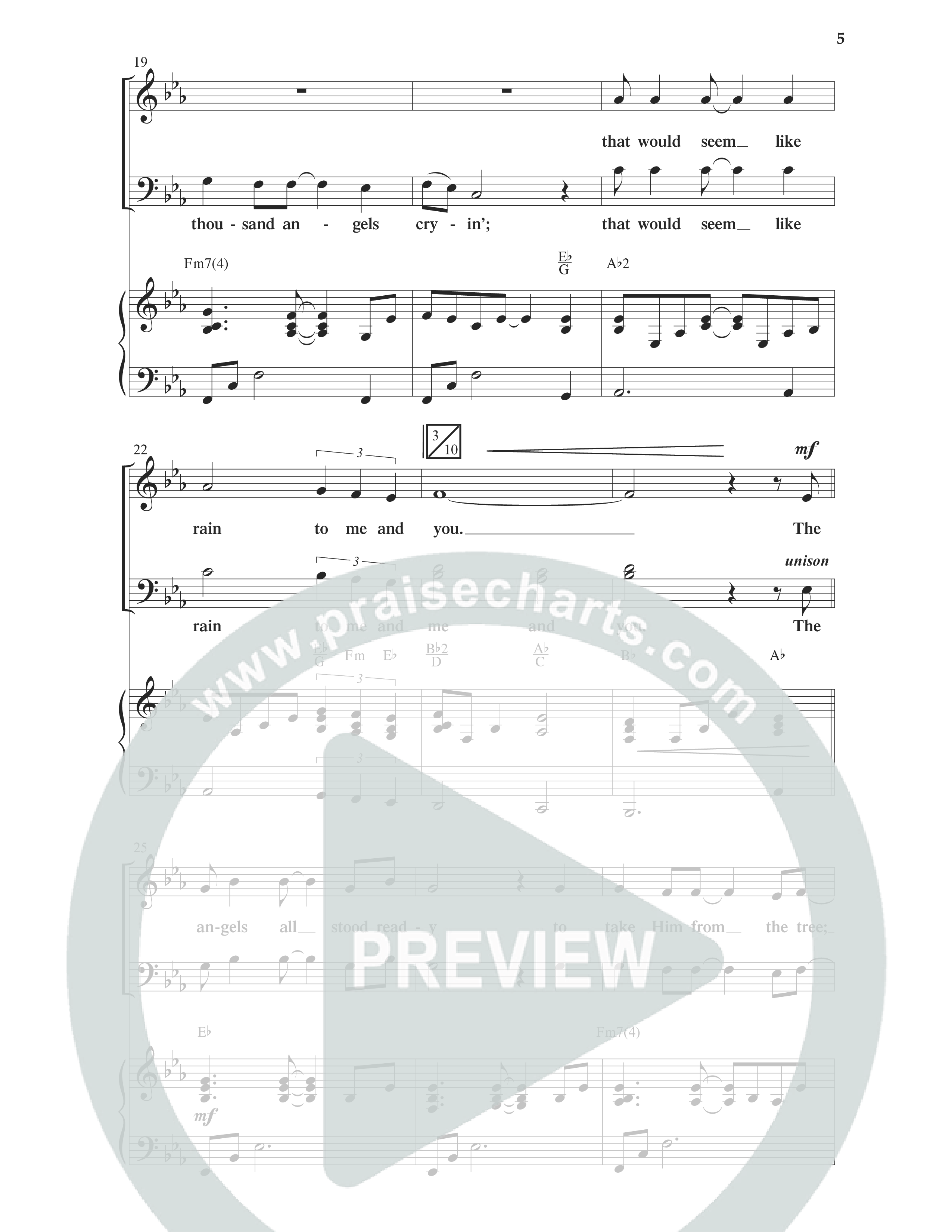 Ten Thousand Angels Cried (Choral Anthem SATB) Anthem (SATB/Piano) (Word Music Choral / David Patillo)