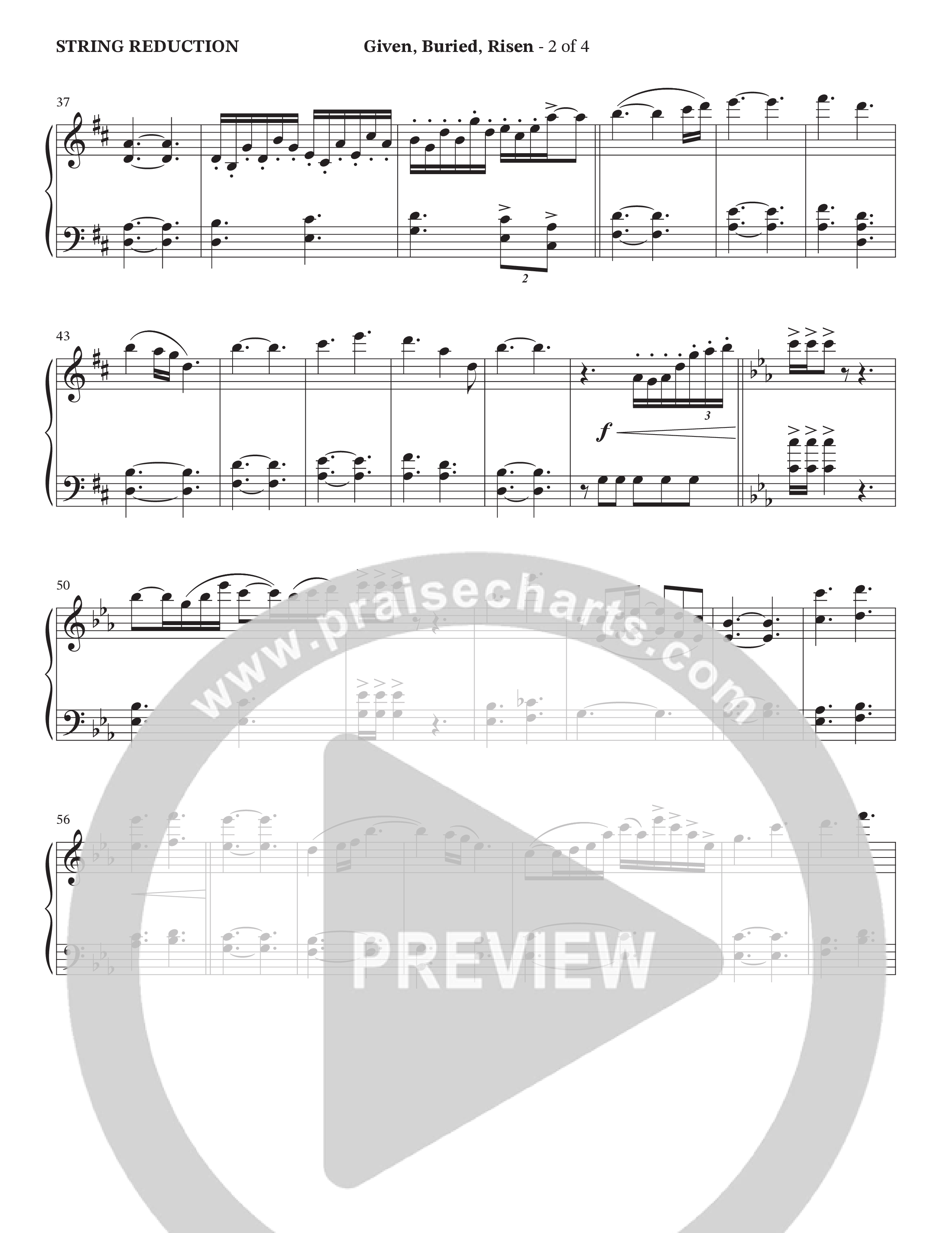 Given Buried Risen (Choral Anthem SATB) String Reduction (StowTown Worship / Arr. Bradley Knight / Orch. Wayne Haun)