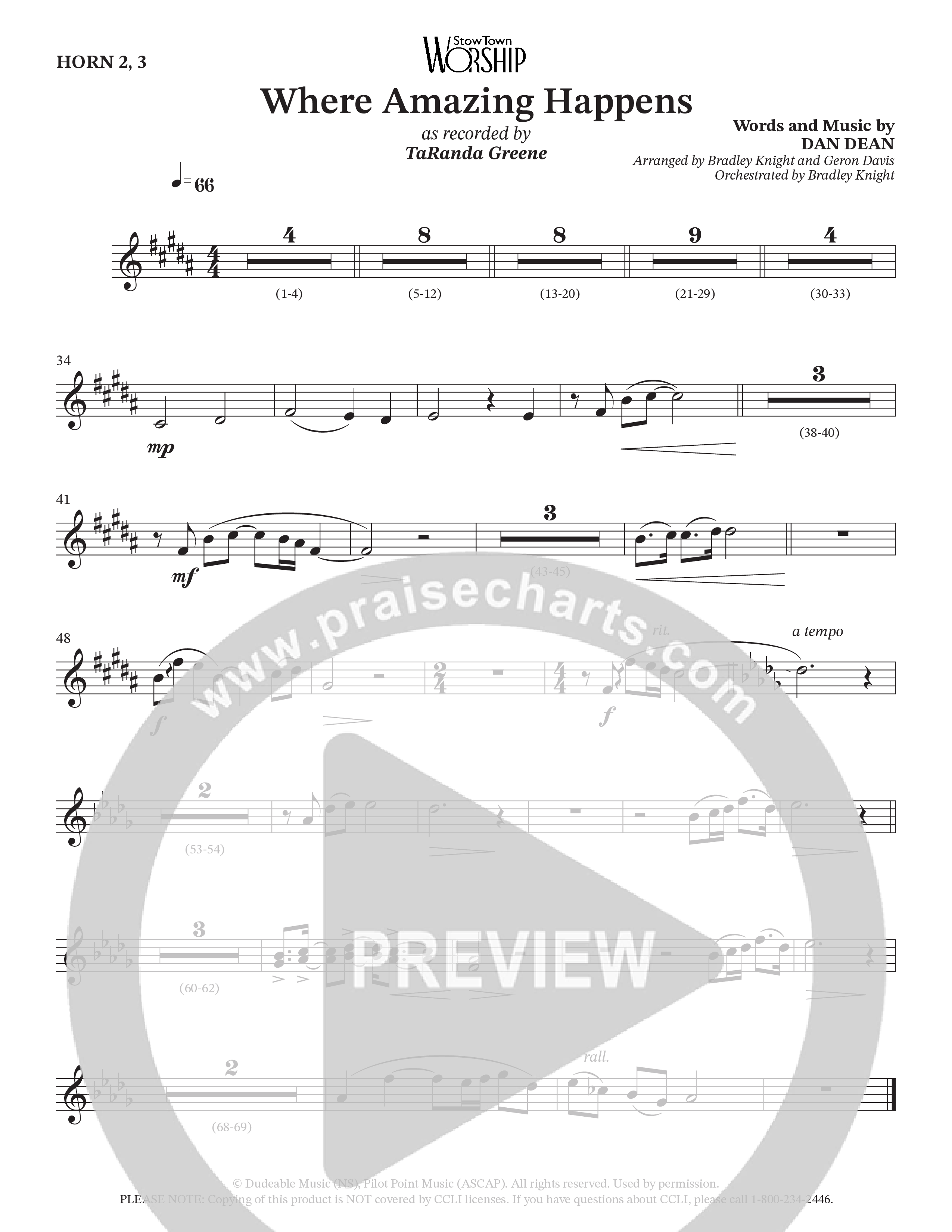 Where Amazing Happens (Choral Anthem SATB) French Horn (TaRanda Greene / Arr. Bradley Knight / Arr. Geron Davis)