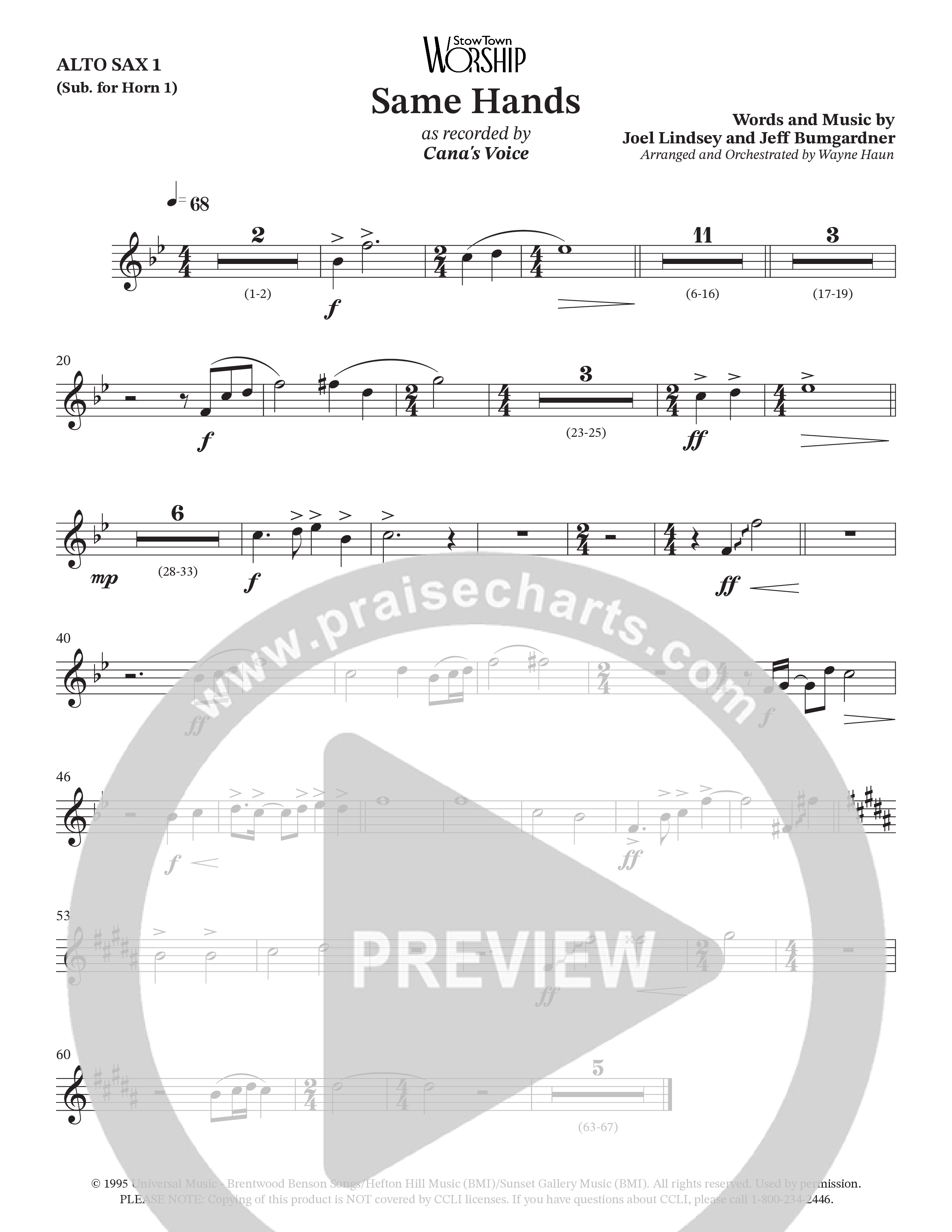 Same Hands (Choral Anthem SATB) Wind Pack (StowTown Worship / Arr. Wayne Haun)