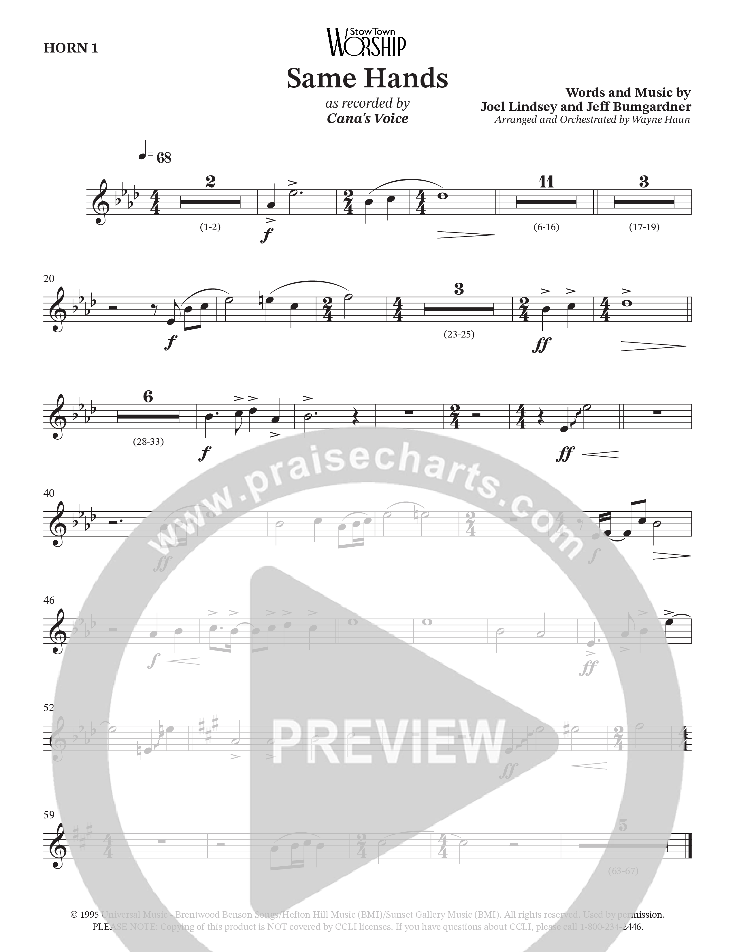 Same Hands (Choral Anthem SATB) Brass Pack (StowTown Worship / Arr. Wayne Haun)