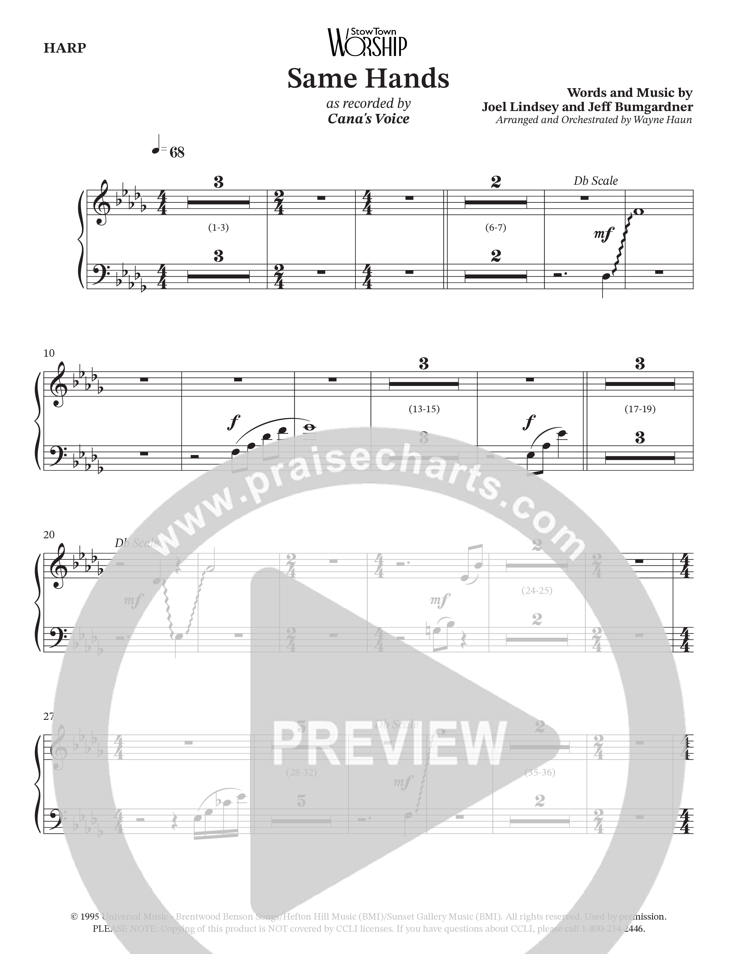 Same Hands (Choral Anthem SATB) Harp (StowTown Worship / Arr. Wayne Haun)