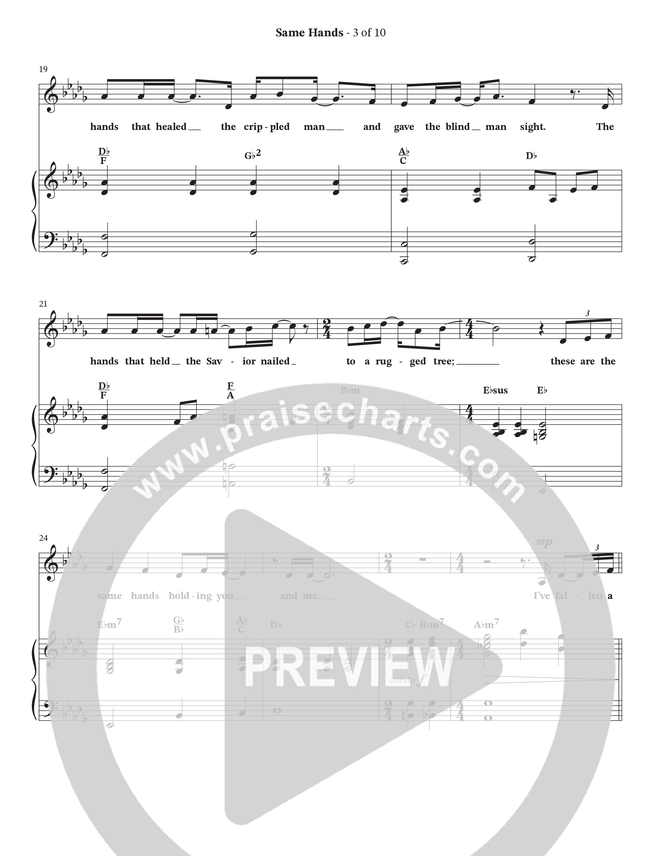 Same Hands (Choral Anthem SATB) Piano/Vocal Pack (StowTown Worship / Arr. Wayne Haun)