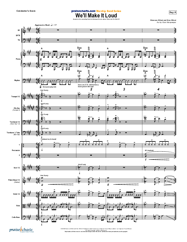 We'll Make It Loud Conductor's Score (Gateway Worship)