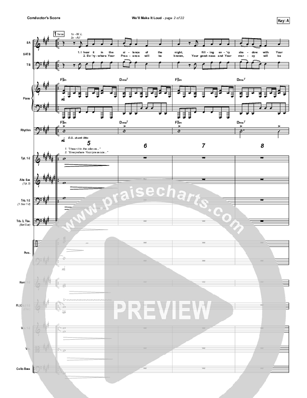 We'll Make It Loud Conductor's Score (Gateway Worship)