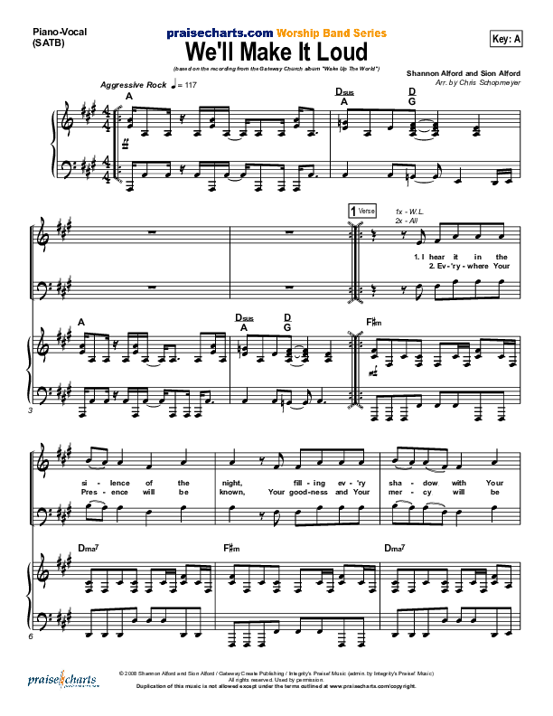 We'll Make It Loud Lead & Piano (Gateway Worship)