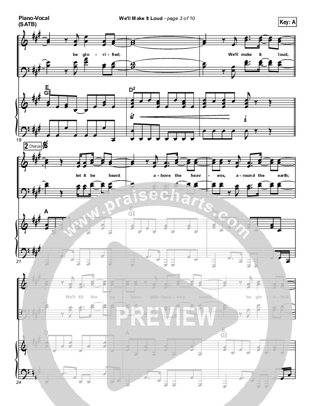 We'll Make It Loud Lead & Piano (Gateway Worship)