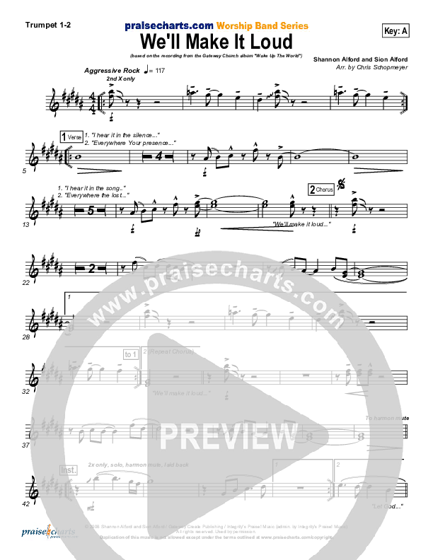 We'll Make It Loud Trumpet 1,2 (Gateway Worship)