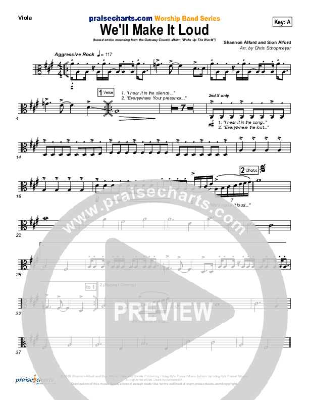 We'll Make It Loud Viola (Gateway Worship)