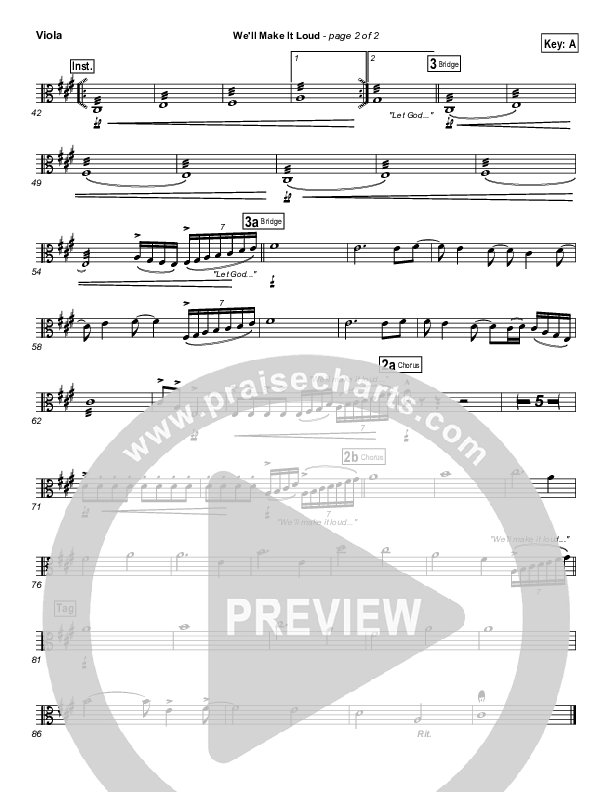 We'll Make It Loud Viola (Gateway Worship)