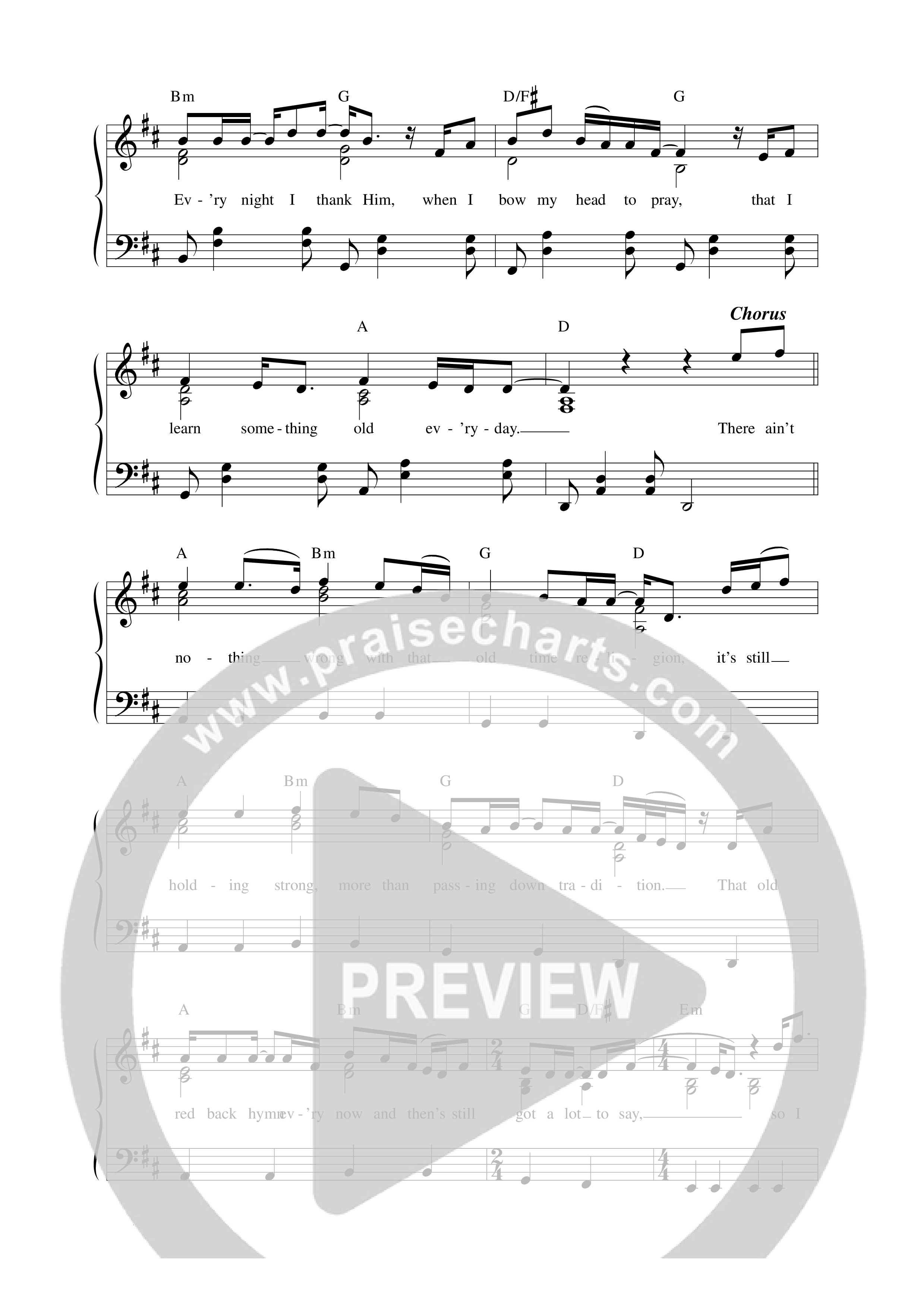 Learn Something Old Lead Sheet Melody (Warren Peay)