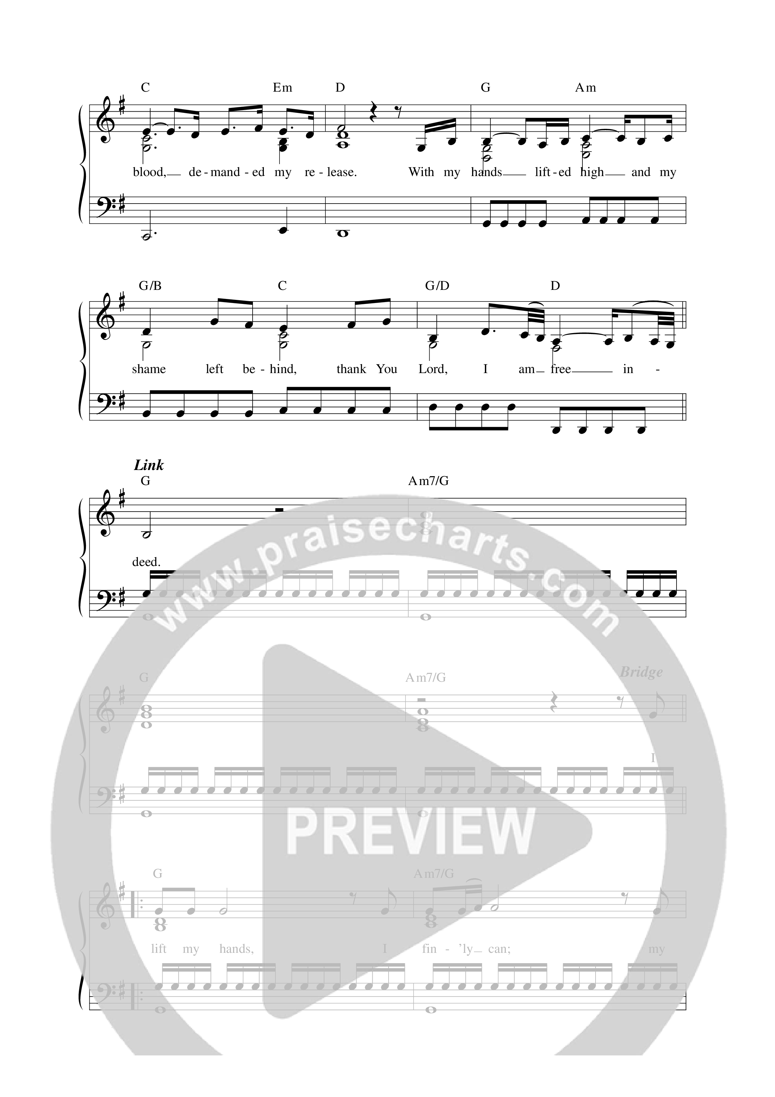 Free Indeed Lead Sheet Melody (Philippa Hanna)