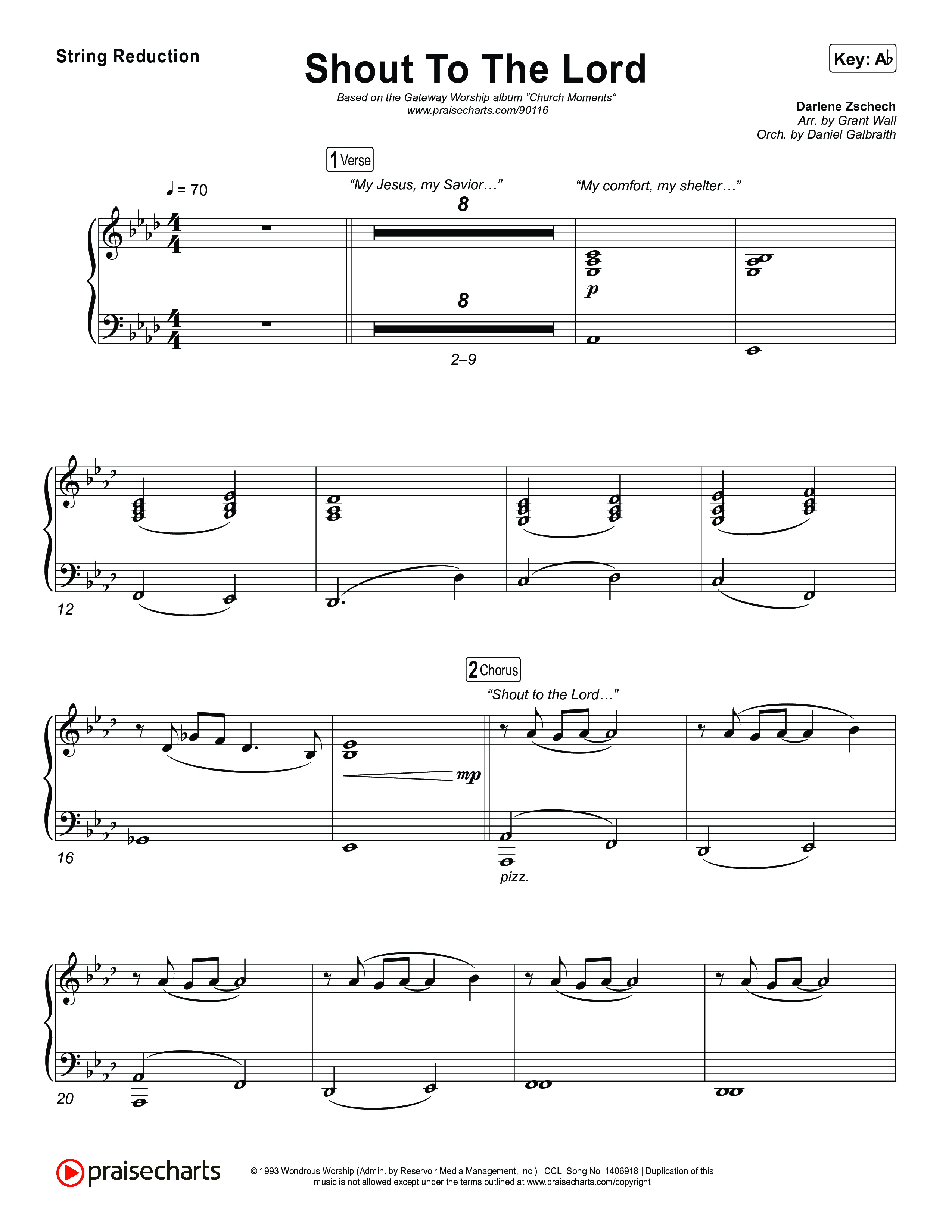 Shout To The Lord (Live) String Reduction (Gateway Worship / Jessie Harris)