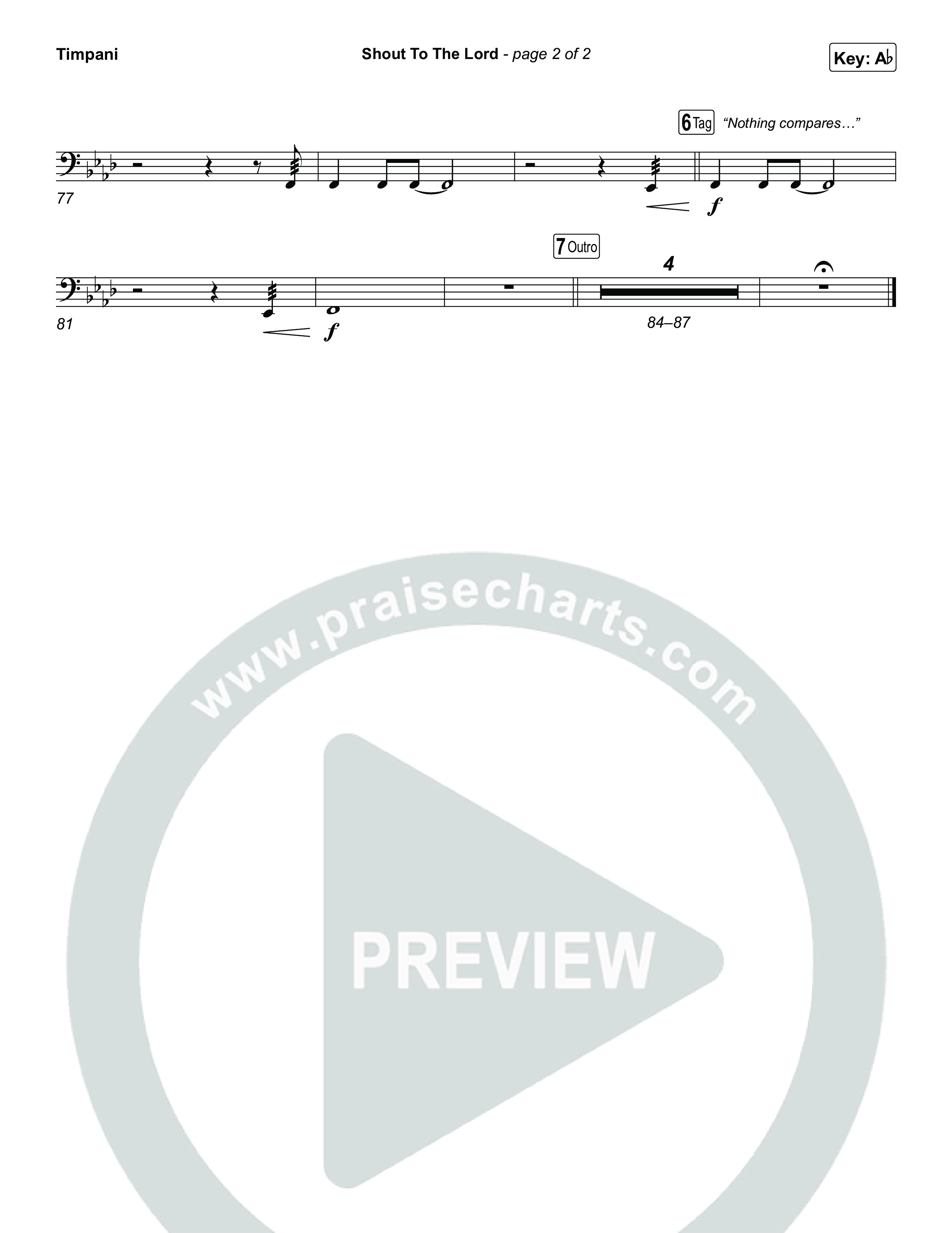 Shout To The Lord (Live) Timpani (Gateway Worship / Jessie Harris)