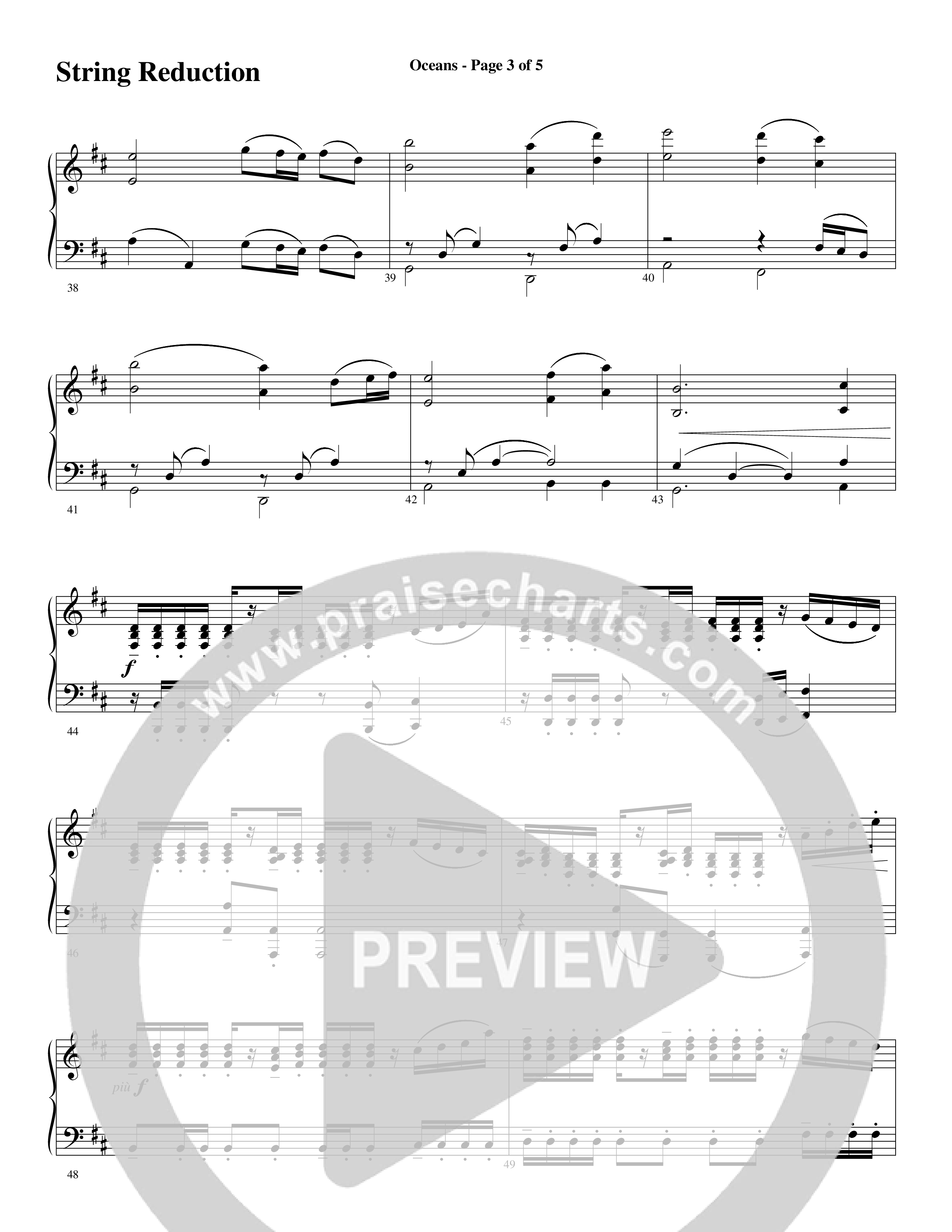 Oceans (Where Feet May Fail) (Choral Anthem SATB) String Reduction (Word Music Choral / Arr. Joshua Spacht)