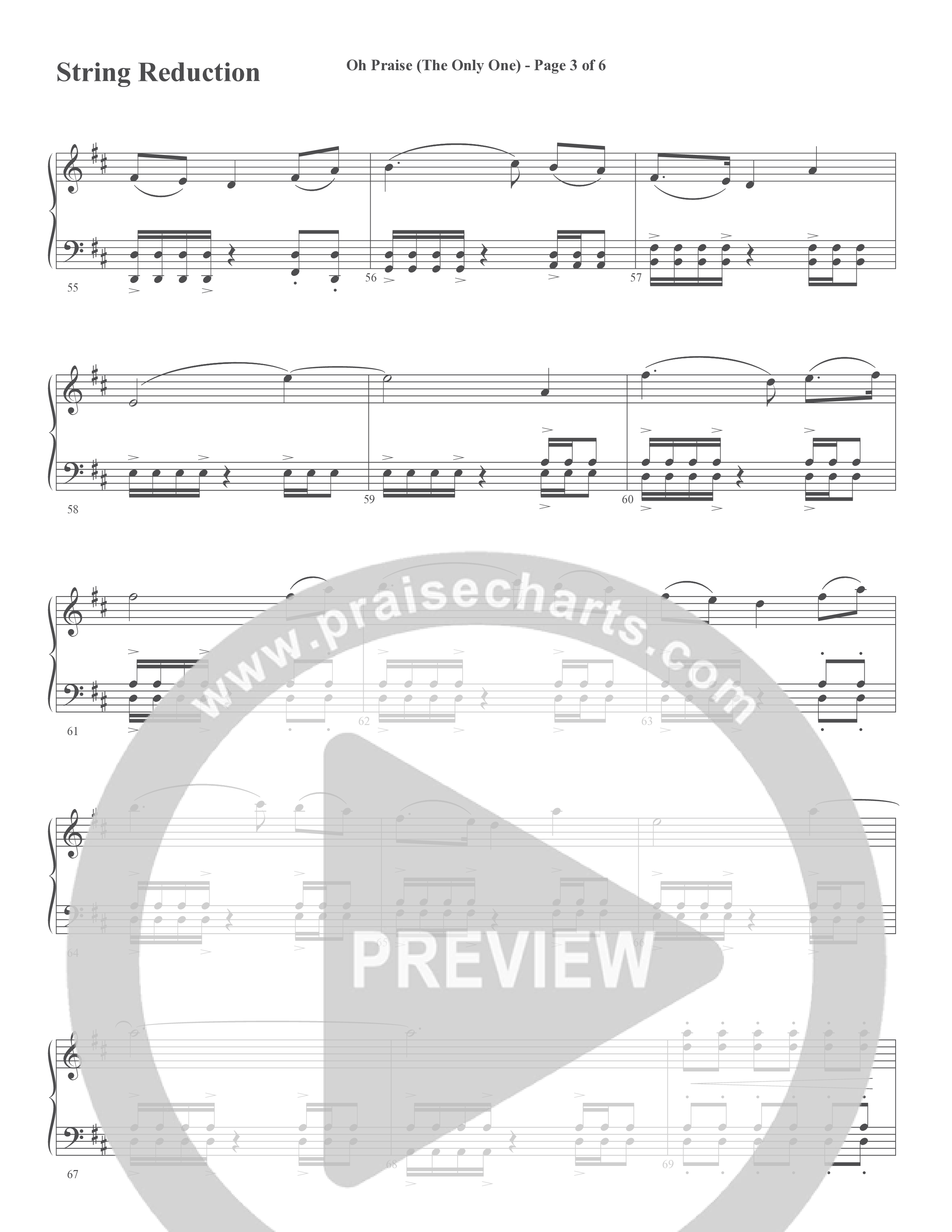 Oh Praise (The Only One) (Choral Anthem SATB) String Reduction (Word Music Choral / Arr. David Wise)