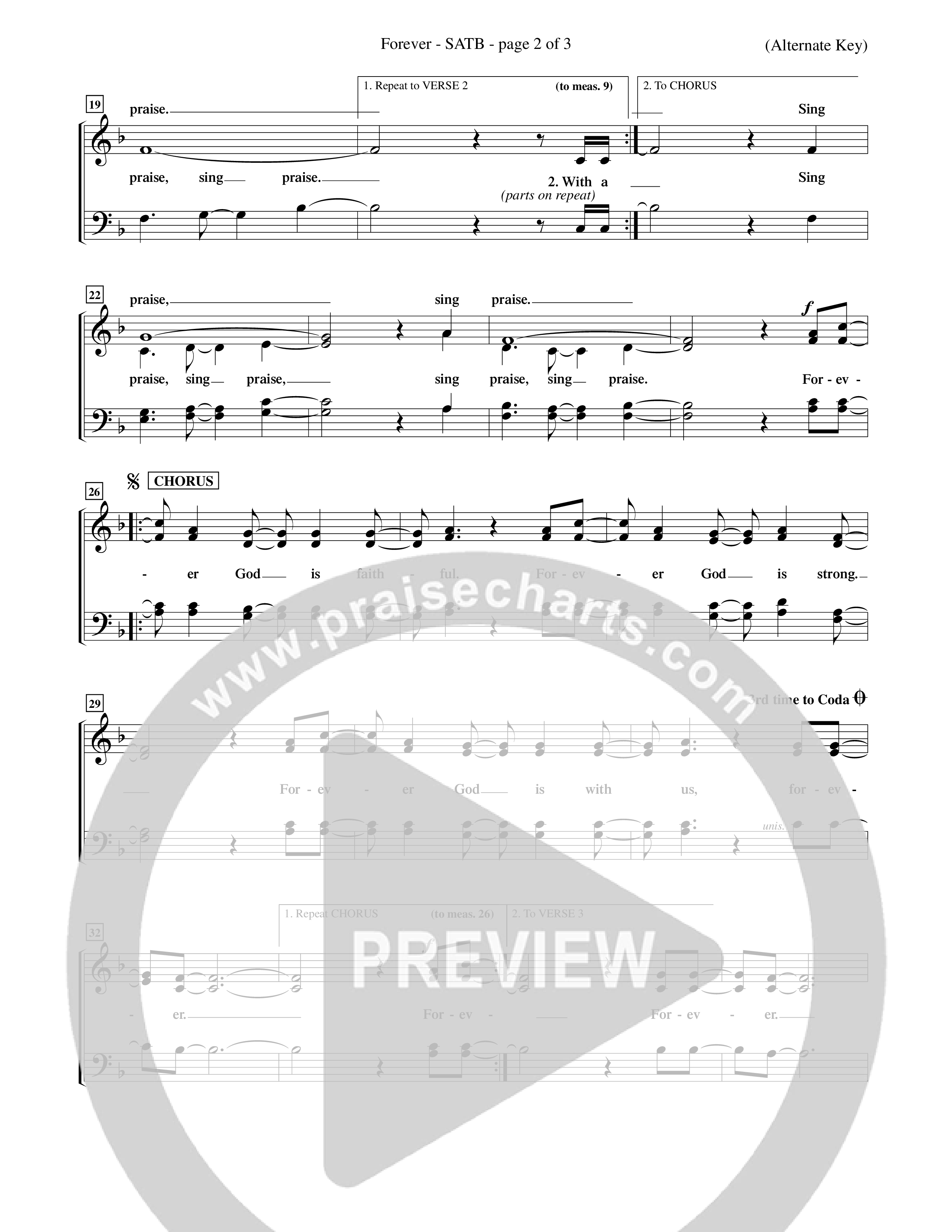 Forever (Choral Anthem SATB) Choir Sheet (SATB) (Word Music Choral / Orch. David Winkler)