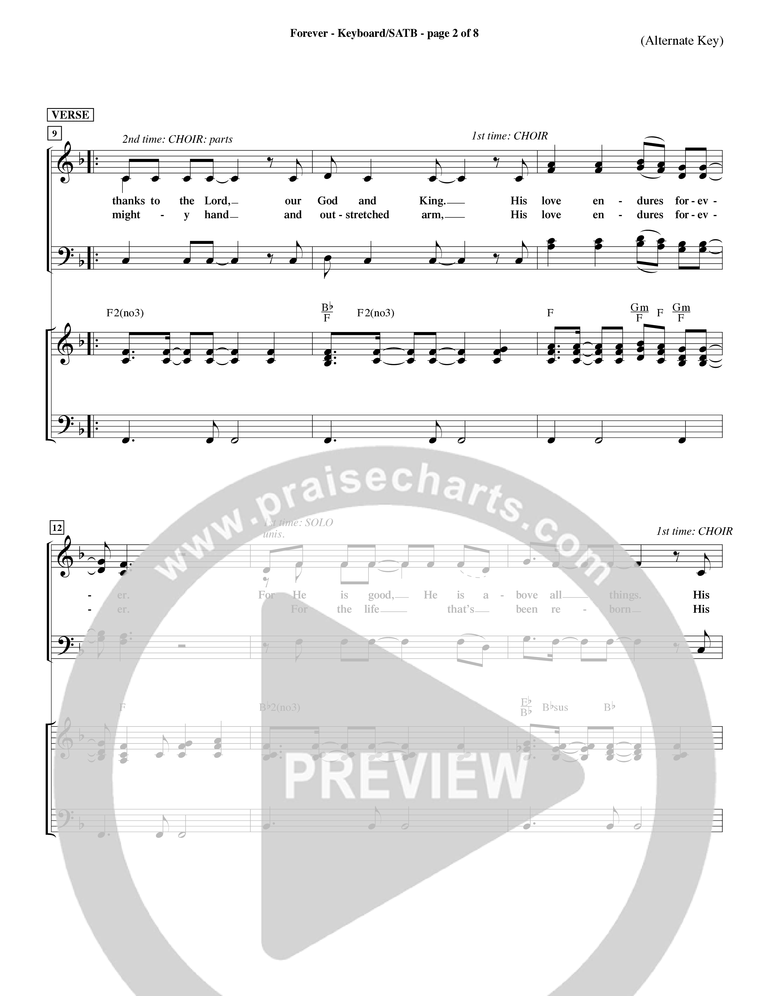 Forever (Choral Anthem SATB) Keyboard/Vocal (SATB) (Word Music Choral / Orch. David Winkler)