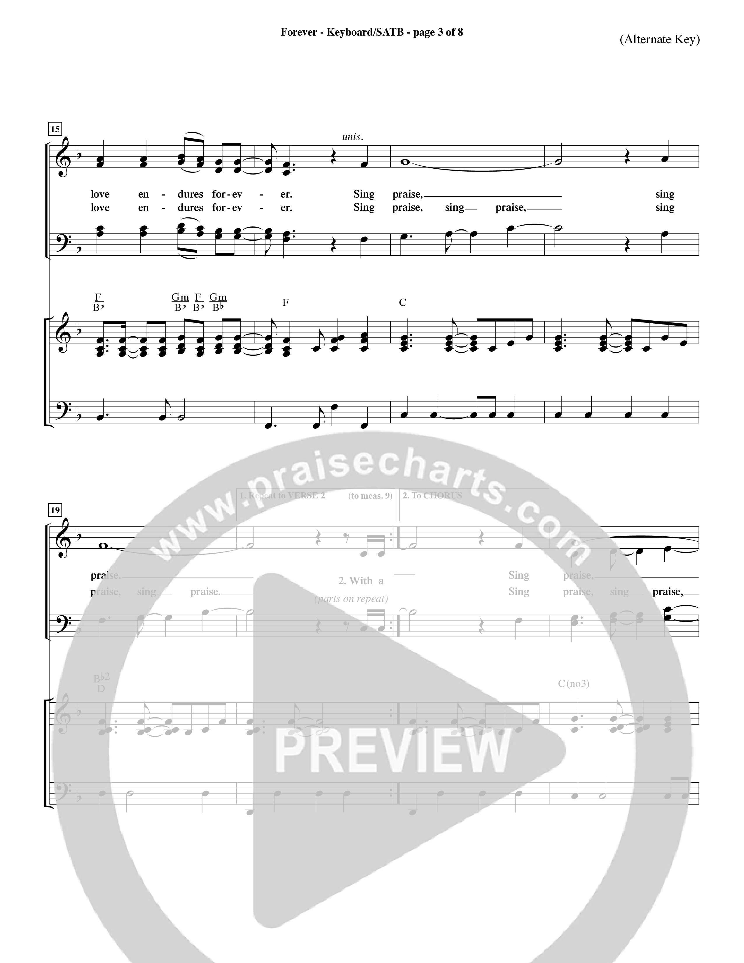 Forever (Choral Anthem SATB) Keyboard/Vocal (SATB) (Word Music Choral / Orch. David Winkler)