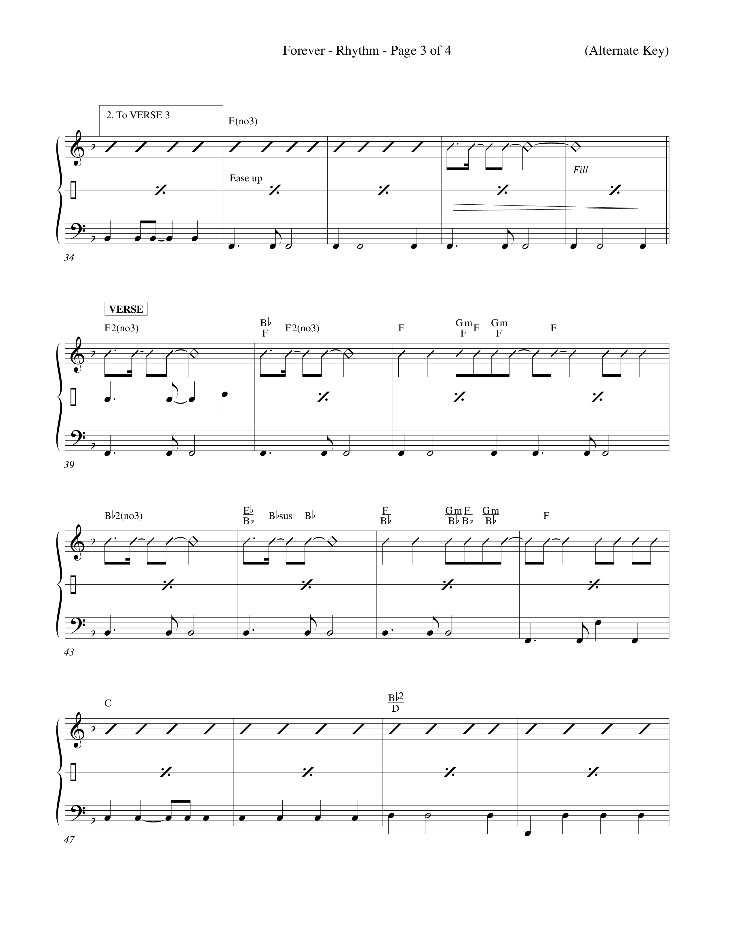 Forever (Choral Anthem SATB) Rhythm Pack (Word Music Choral / Orch. David Winkler)
