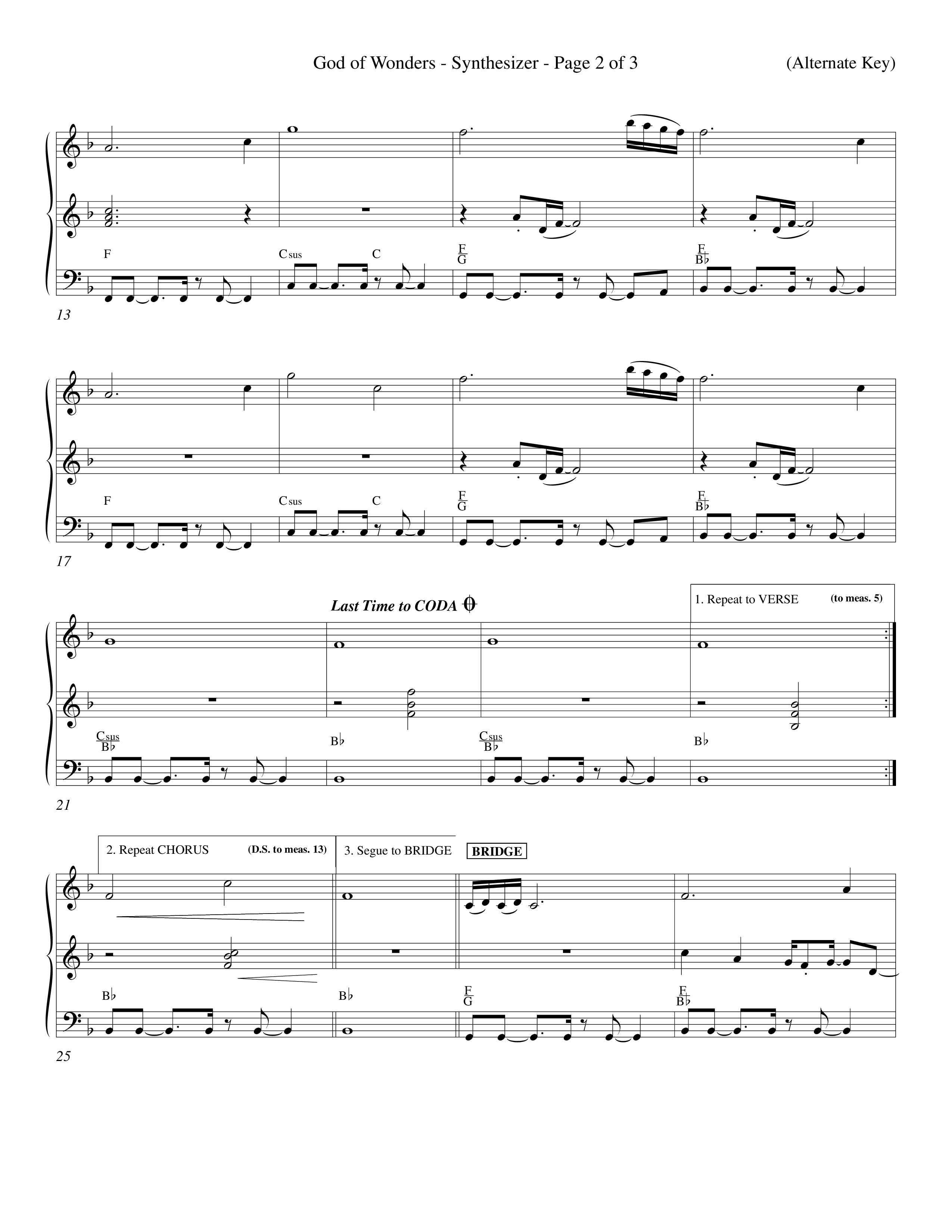 God Of Wonders (Choral Anthem SATB) Synth (Word Music Choral / Orch. Tom Payne)