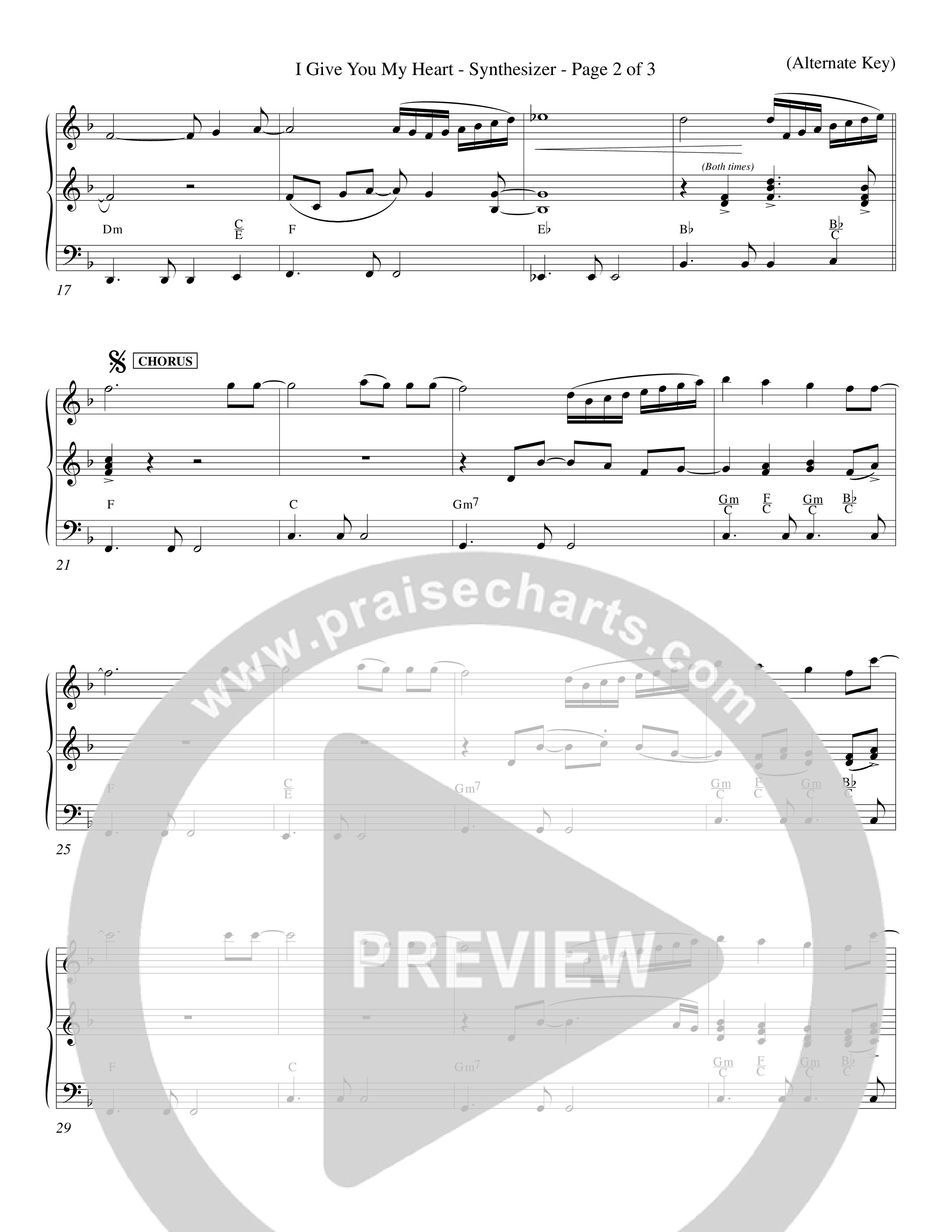 I Give You My Heart (Choral Anthem SATB) Synth (Word Music Choral / Orch. Michael Lawrence)