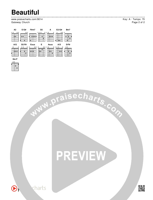 Beautiful Chords & Lyrics (Gateway Worship)