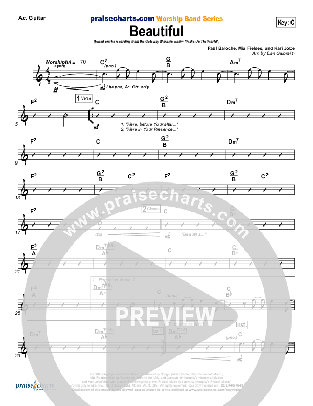 Beautiful Acoustic Guitar (Gateway Worship)