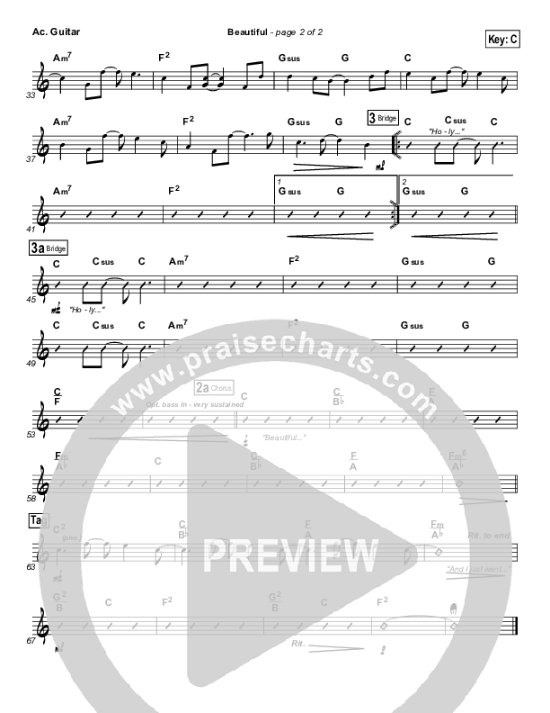 Beautiful Acoustic Guitar (Gateway Worship)