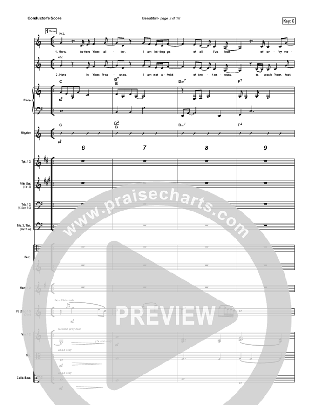 Beautiful Conductor's Score (Gateway Worship)