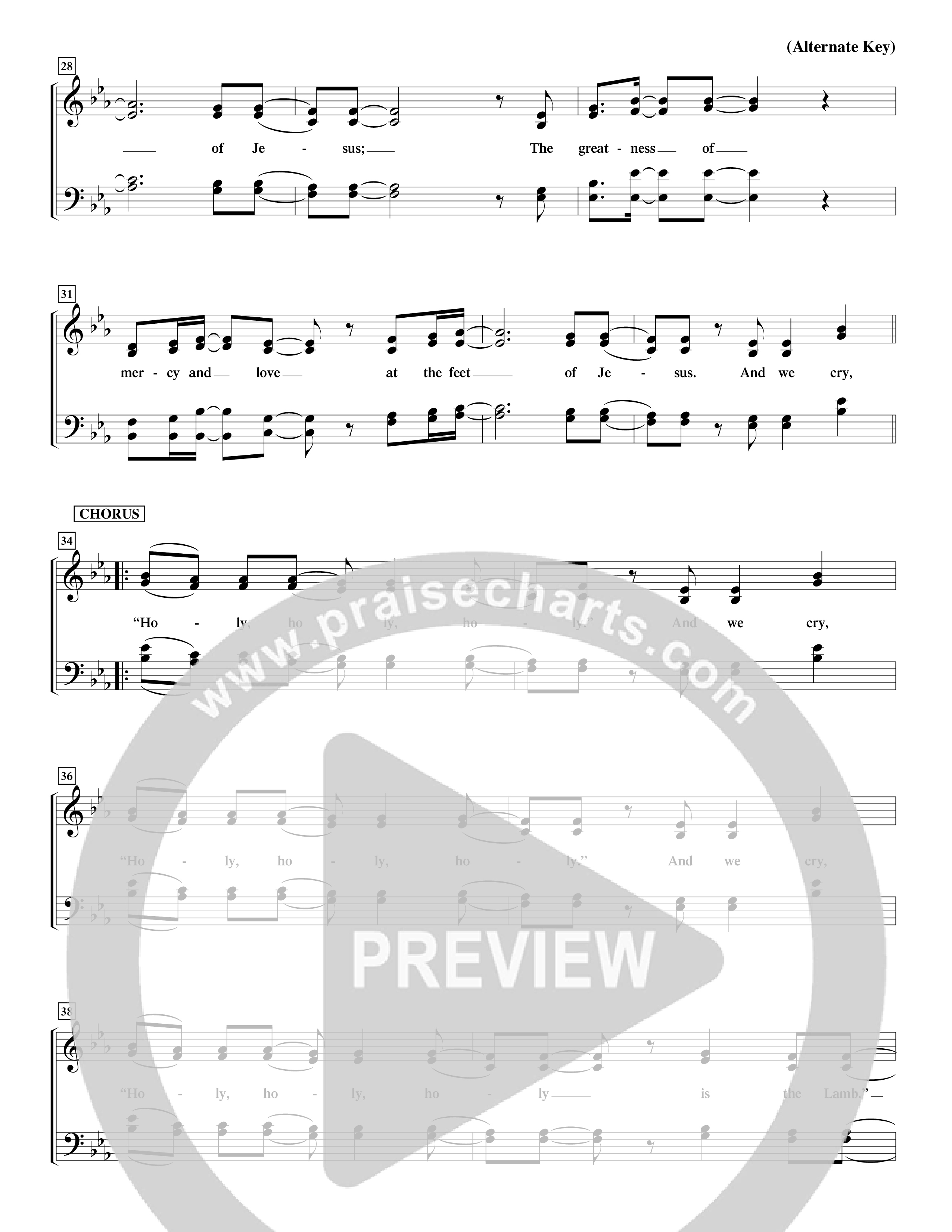 We Fall Down (Choral Anthem SATB) Choir Sheet (SATB) (Word Music Choral / Orch. Keith Wilbanks / Orch. Keith Christopher)