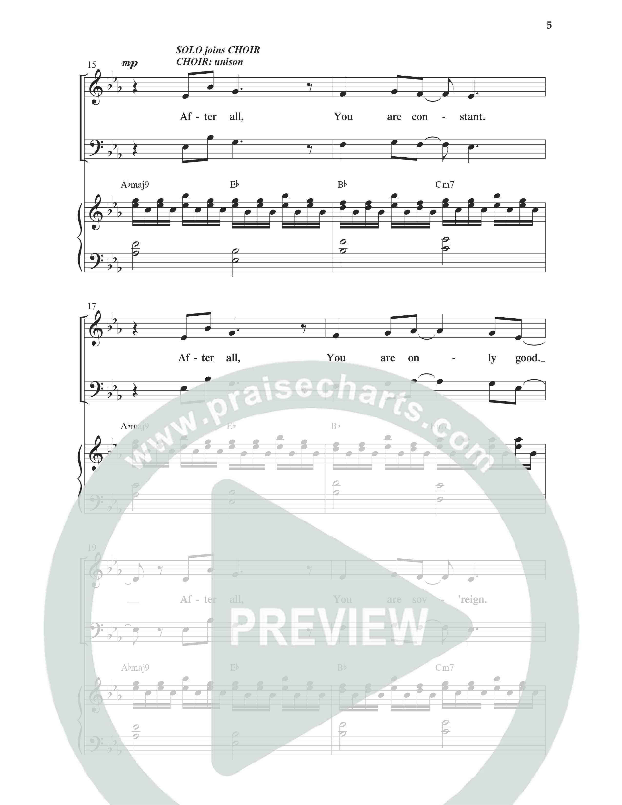 Not For A Moment (After All) (Choral Anthem SATB) Anthem (SATB/Piano) (Word Music Choral / Arr. Cliff Duren)