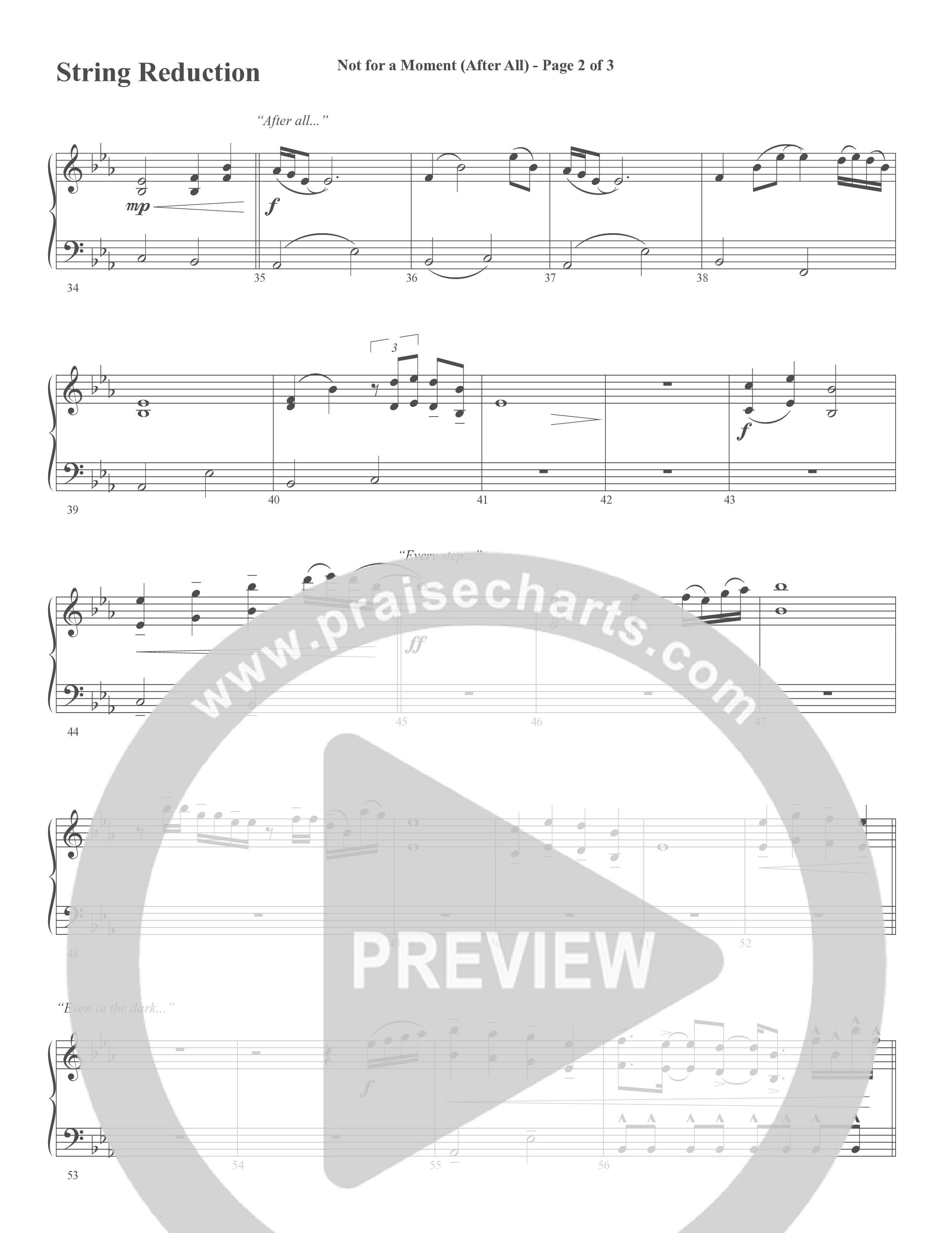 Not For A Moment (After All) (Choral Anthem SATB) String Reduction (Word Music Choral / Arr. Cliff Duren)