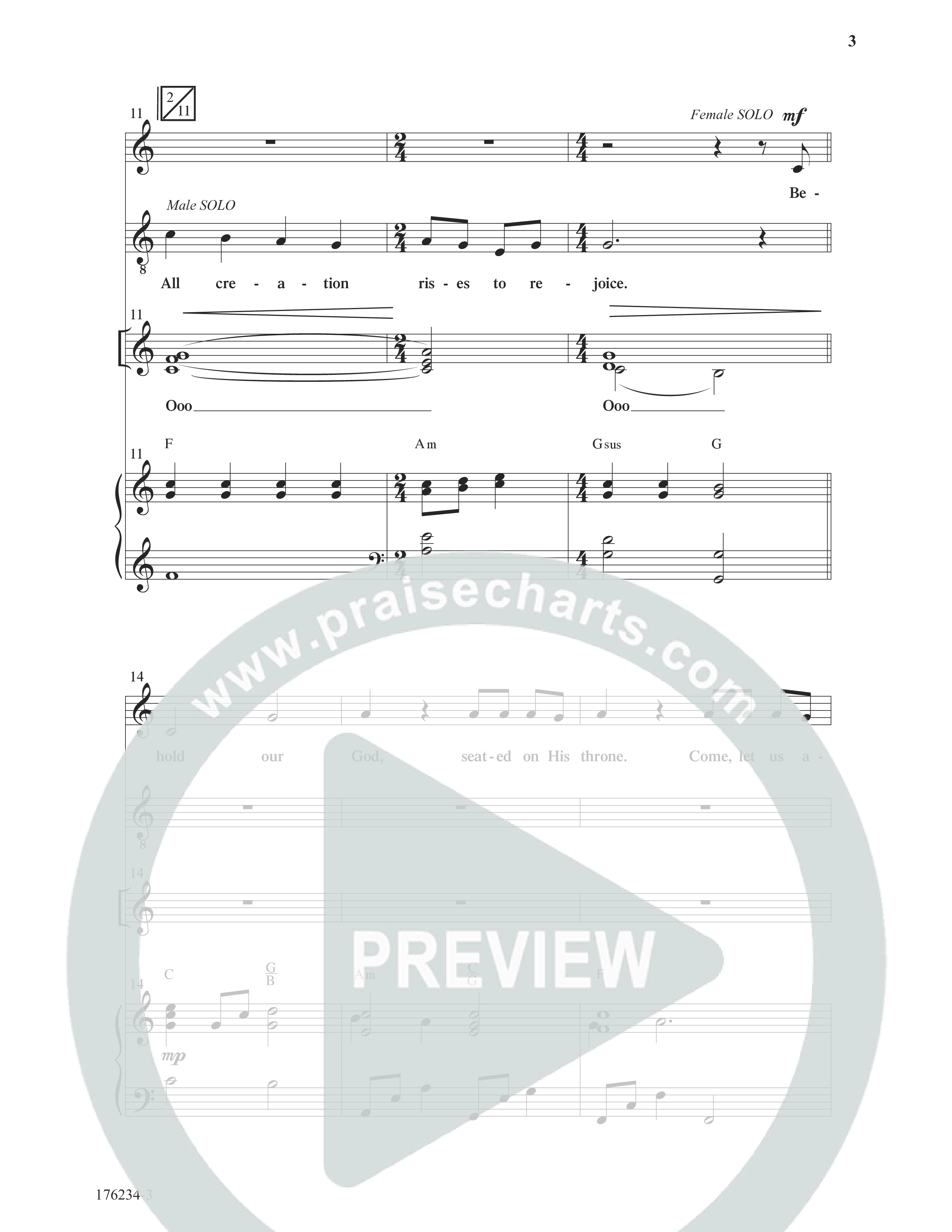 Behold Our God (Choral Anthem SATB) Anthem (SATB/Piano) (Word Music Choral / Arr. Joshua Spacht)