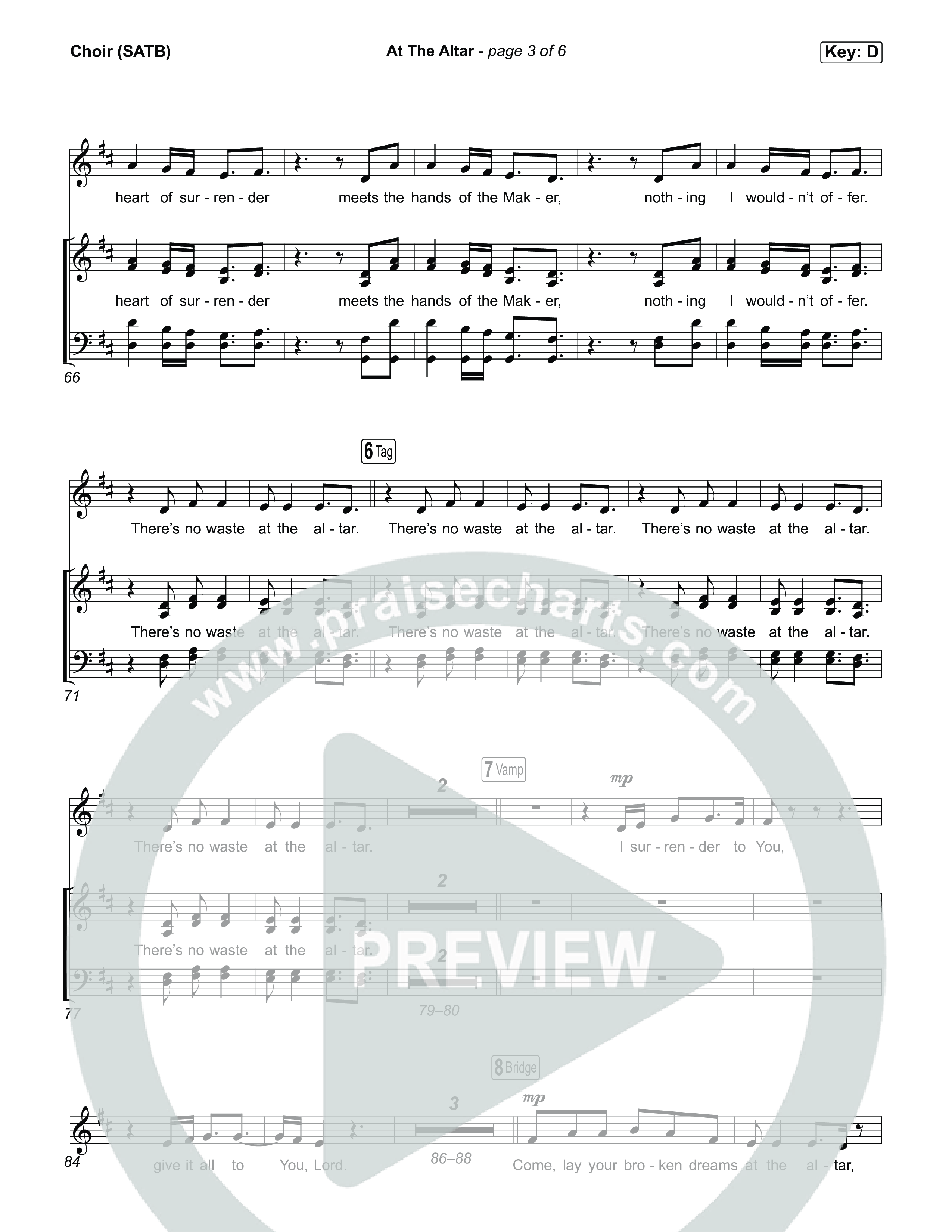 At The Altar (Song Session) Choir Sheet (SATB) (Lizzie Morgan / Essential Worship)