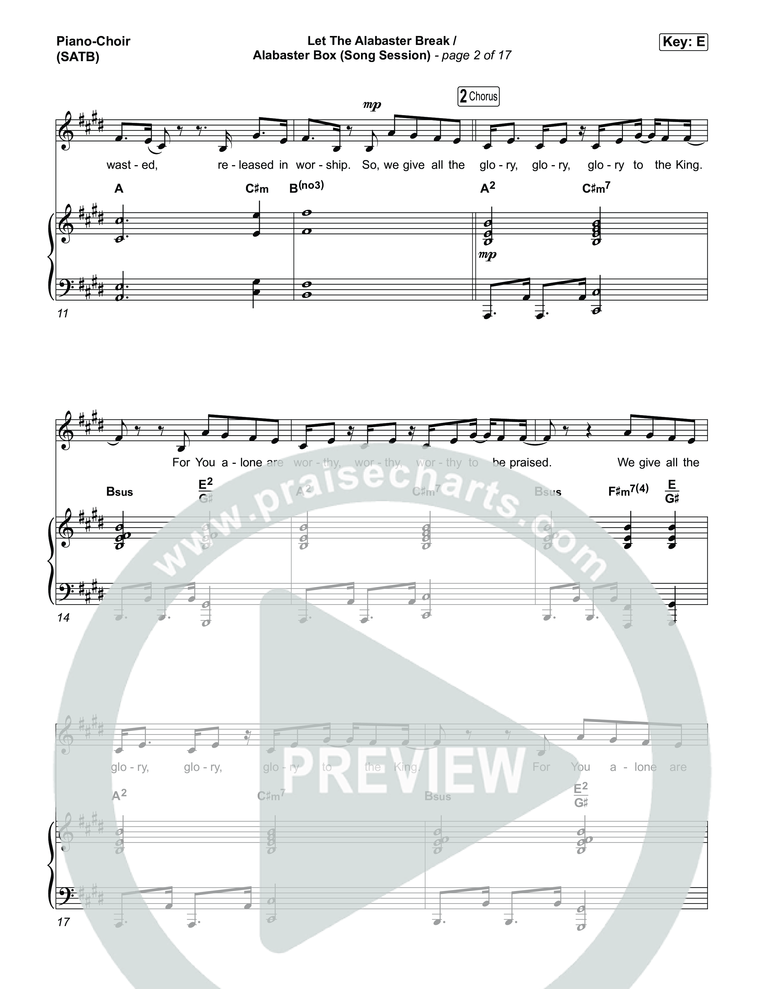 Let The Alabaster Break / Alabaster Box (Song Session) Piano/Vocal Pack (Lizzie Morgan / Essential Worship)